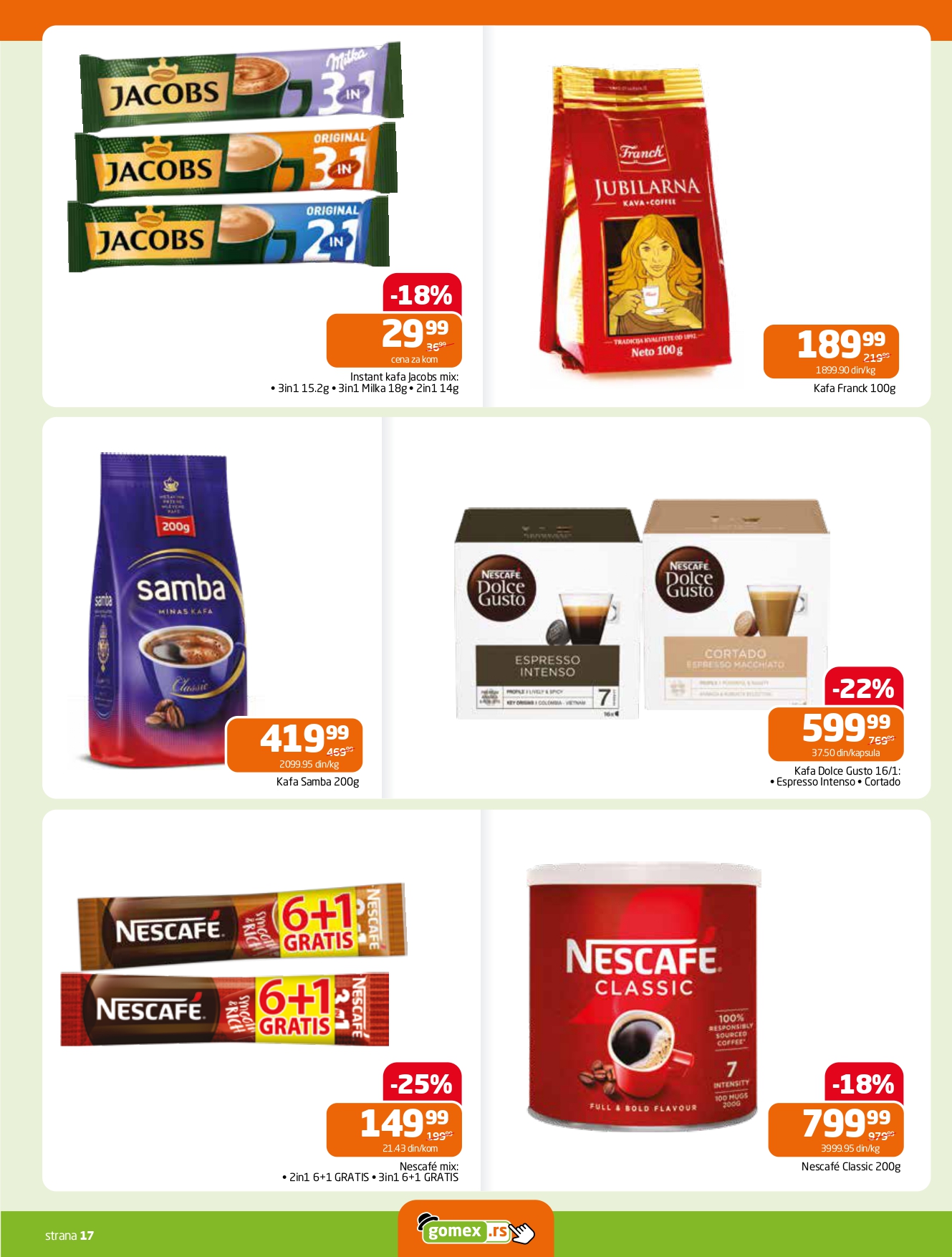 Gomex katalog AKCIJE IZ ŠEŠIRA 4-17.6.2025.
