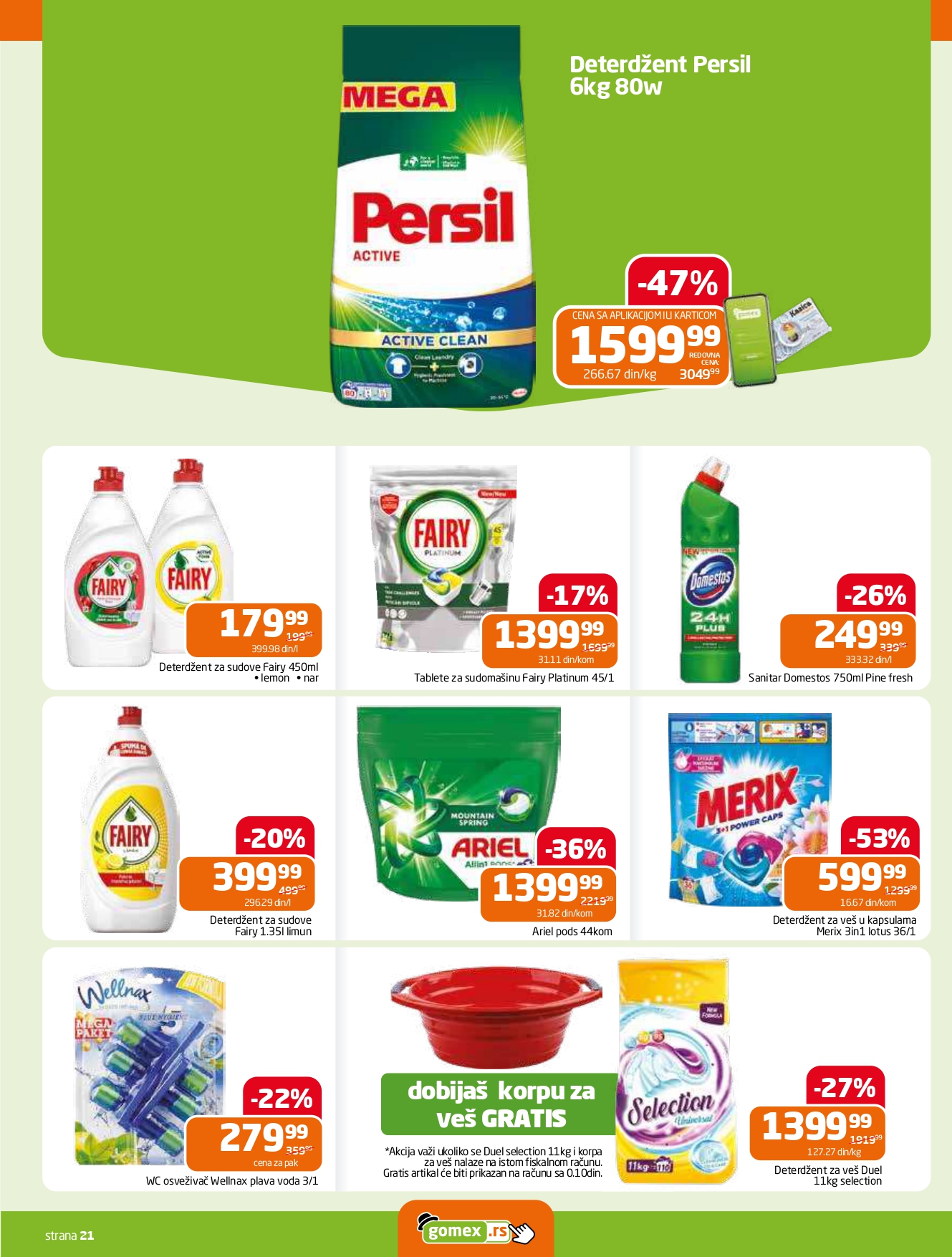 Gomex katalog AKCIJE IZ ŠEŠIRA 18.6-1.7.2025.