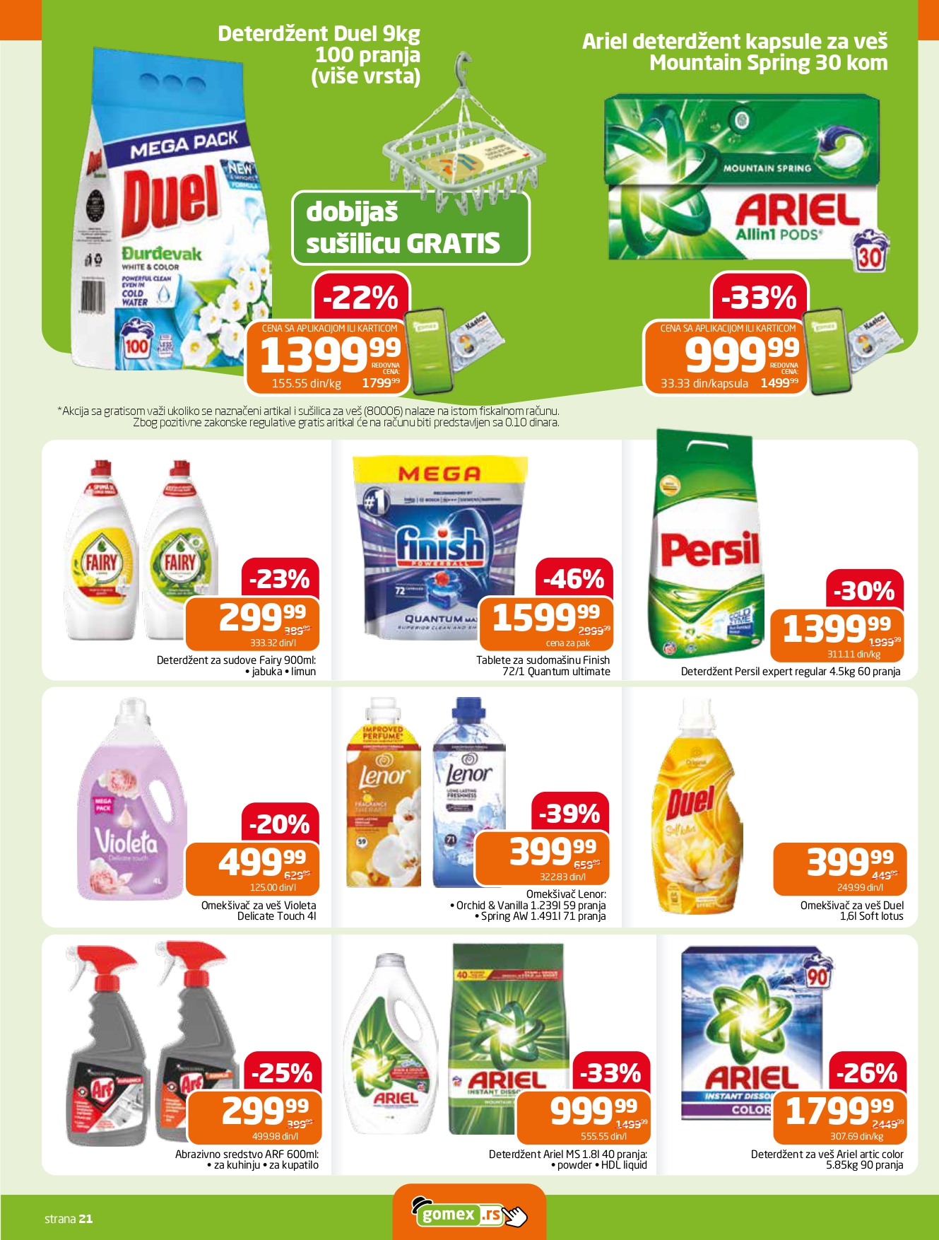Gomex katalog AKCIJE IZ ŠEŠIRA 4-17.6.2025.