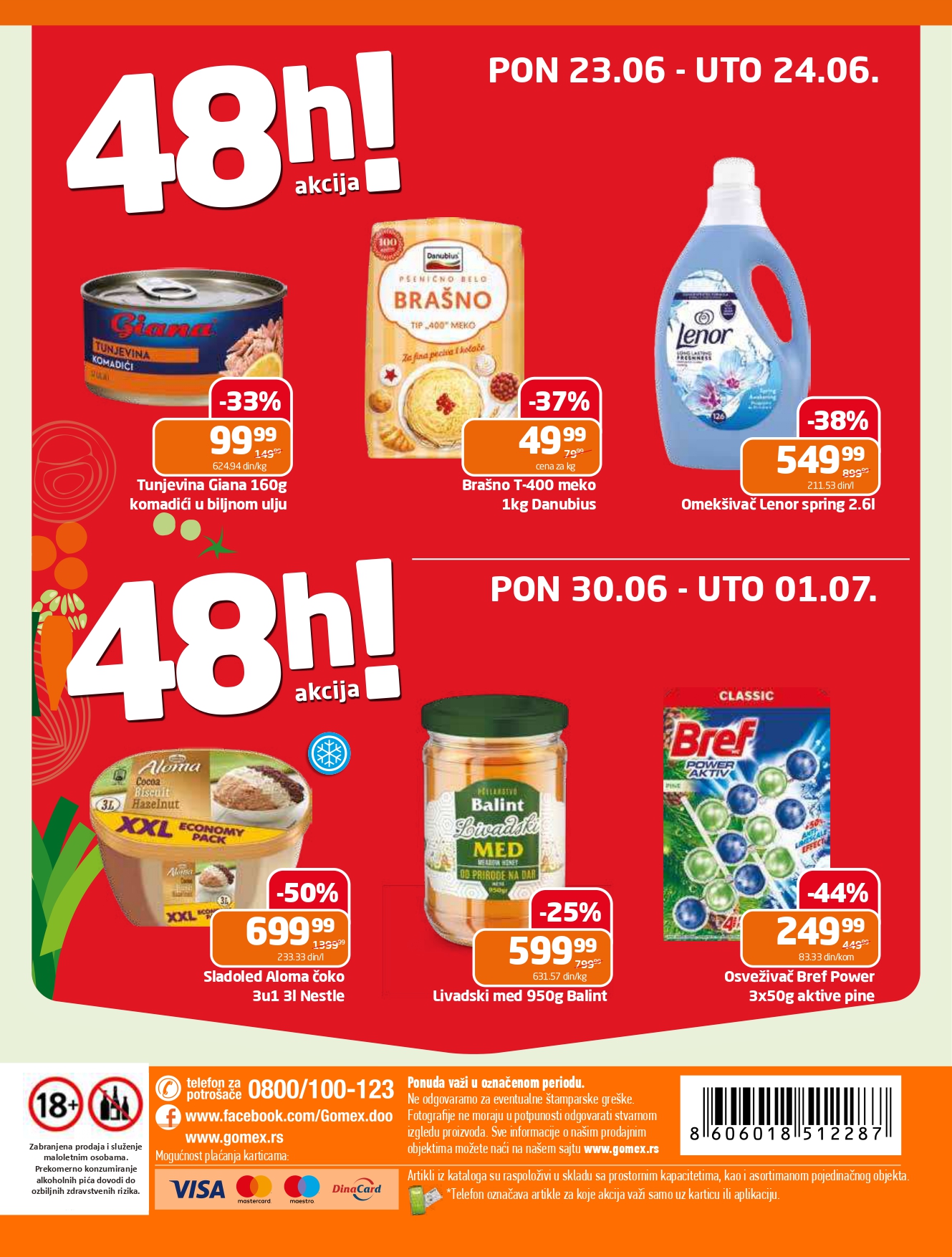 Gomex katalog AKCIJE IZ ŠEŠIRA 18.6-1.7.2025.