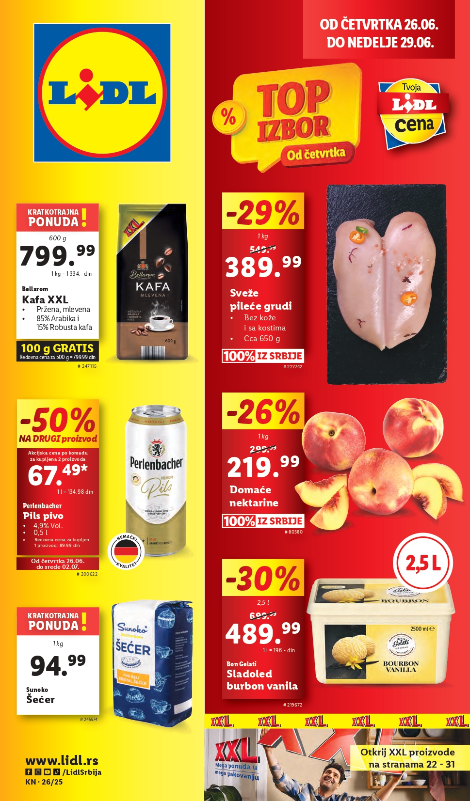 Lidl katalog PREHRANA 26.6-2.7.2025.