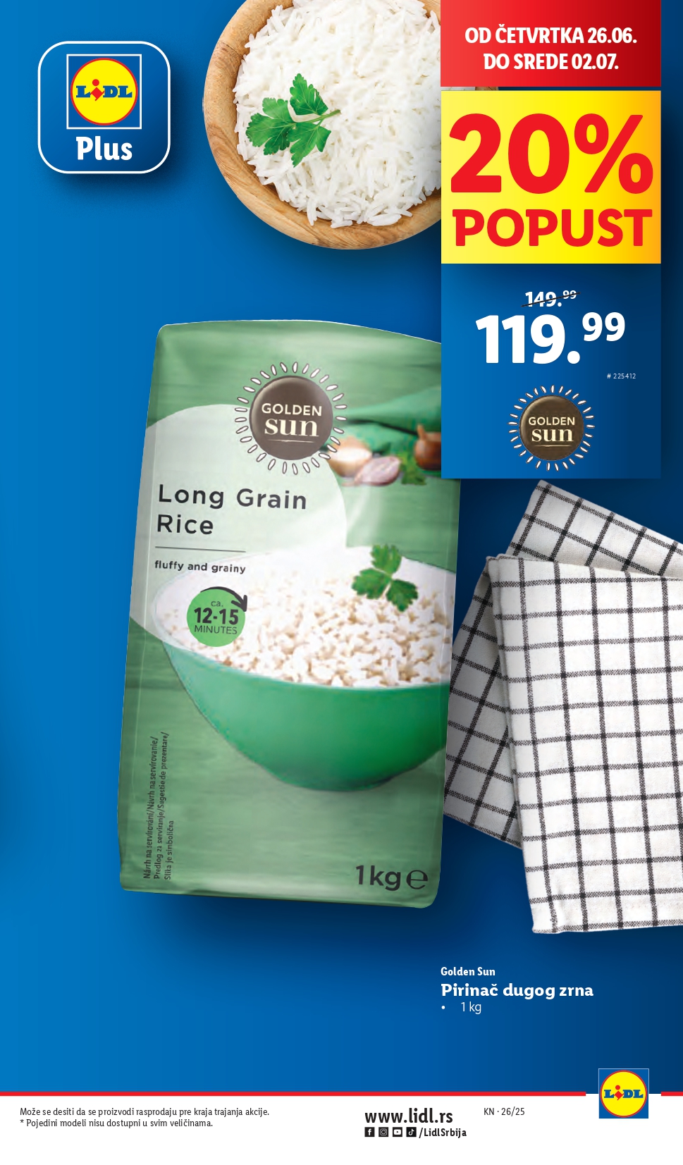 Lidl katalog PREHRANA 26.6-2.7.2025.