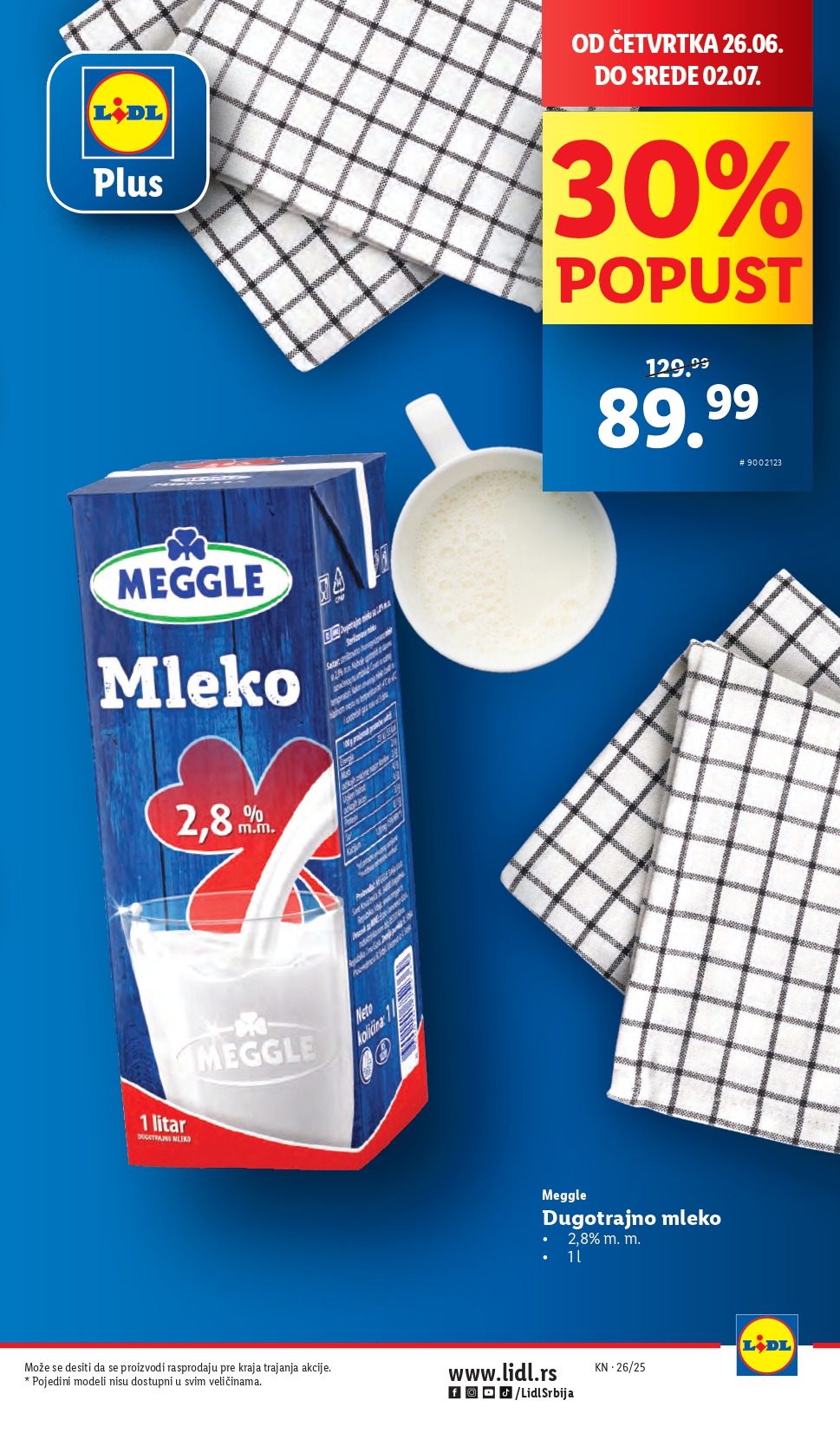 Lidl katalog PREHRANA 26.6-2.7.2025.