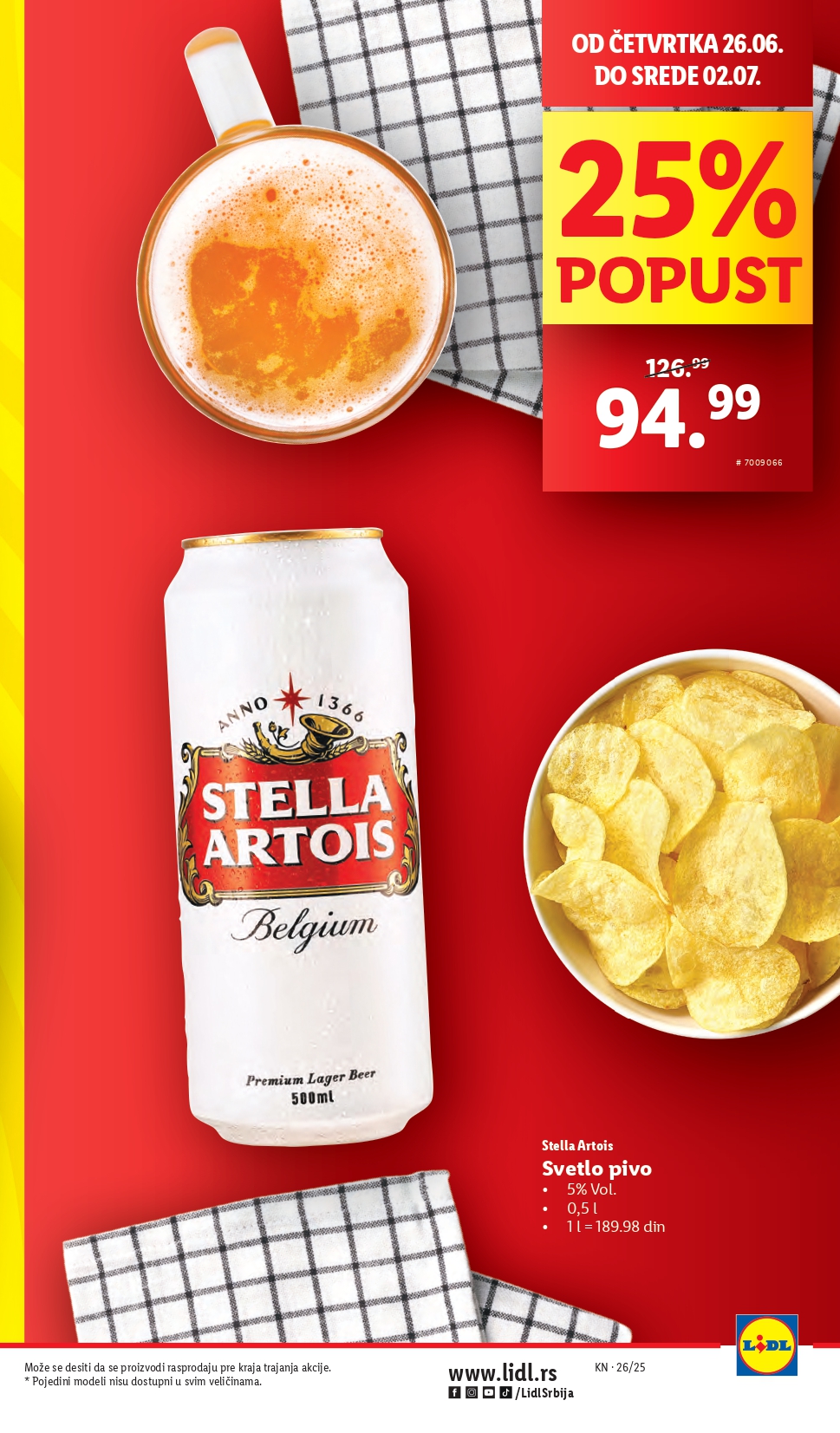 Lidl katalog PREHRANA 26.6-2.7.2025.