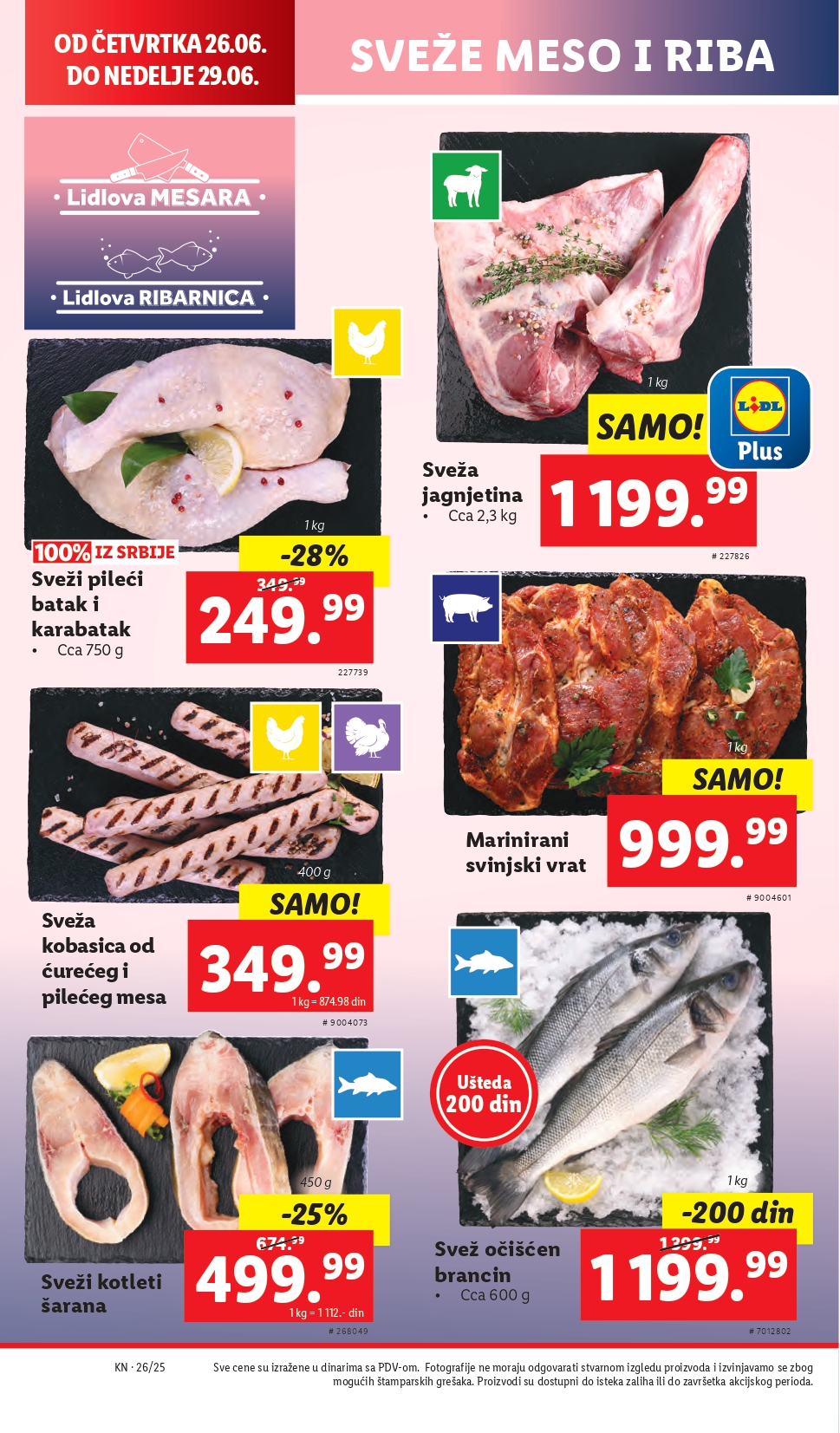 Lidl katalog PREHRANA 26.6-2.7.2025.