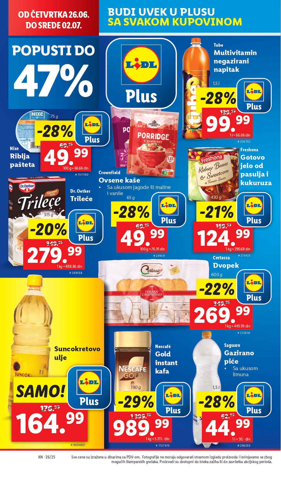 Lidl katalog PREHRANA 26.6-2.7.2025.