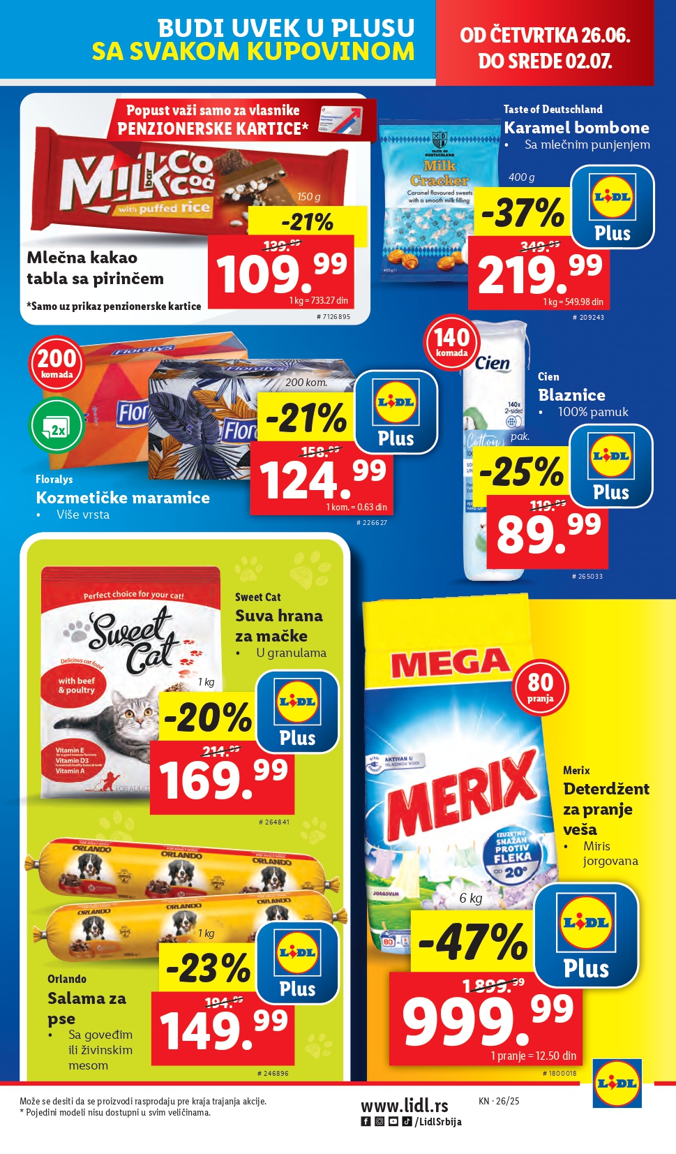 Lidl katalog PREHRANA 26.6-2.7.2025.