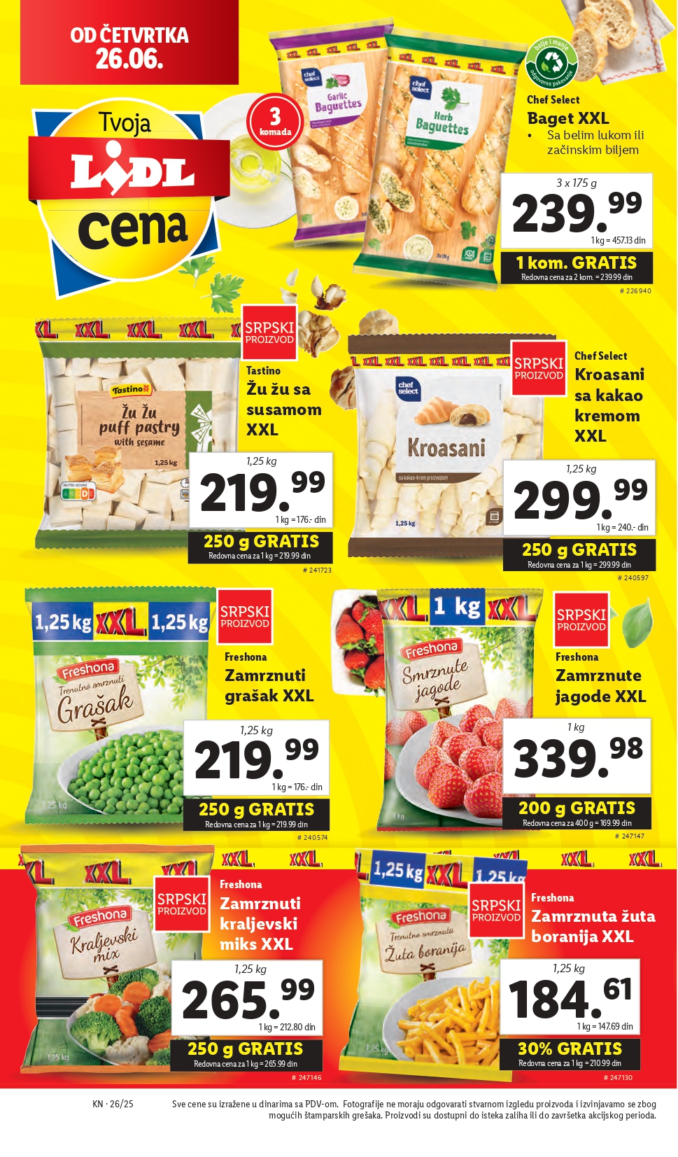 Lidl katalog PREHRANA 26.6-2.7.2025.