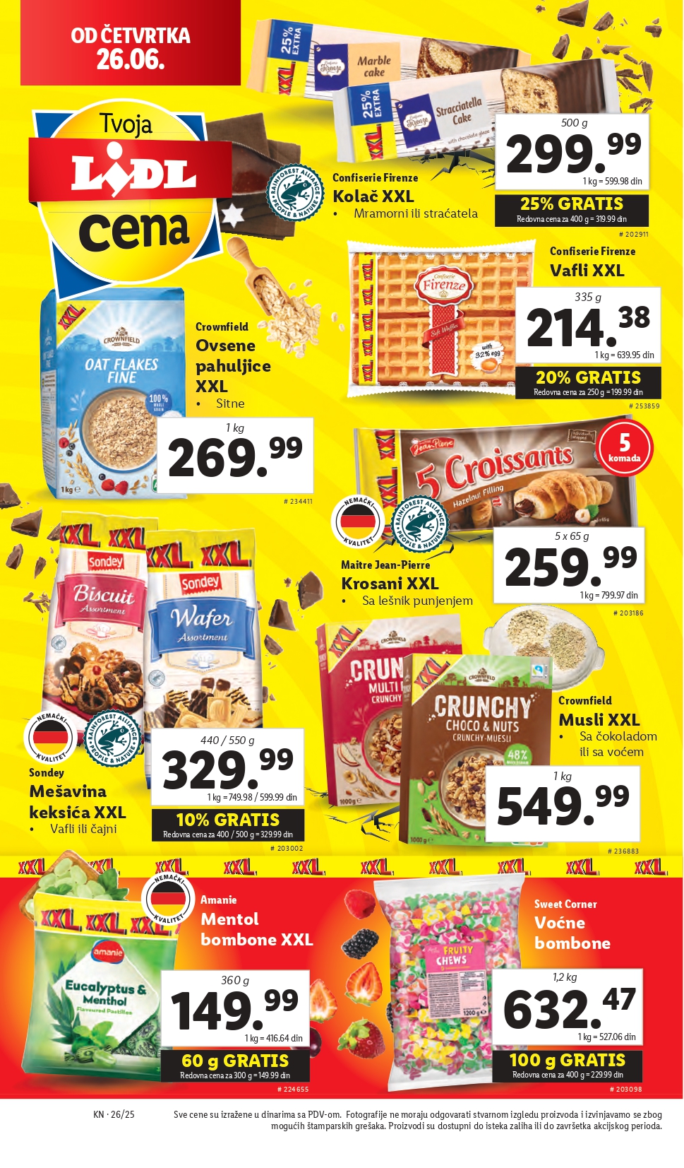 Lidl katalog PREHRANA 26.6-2.7.2025.