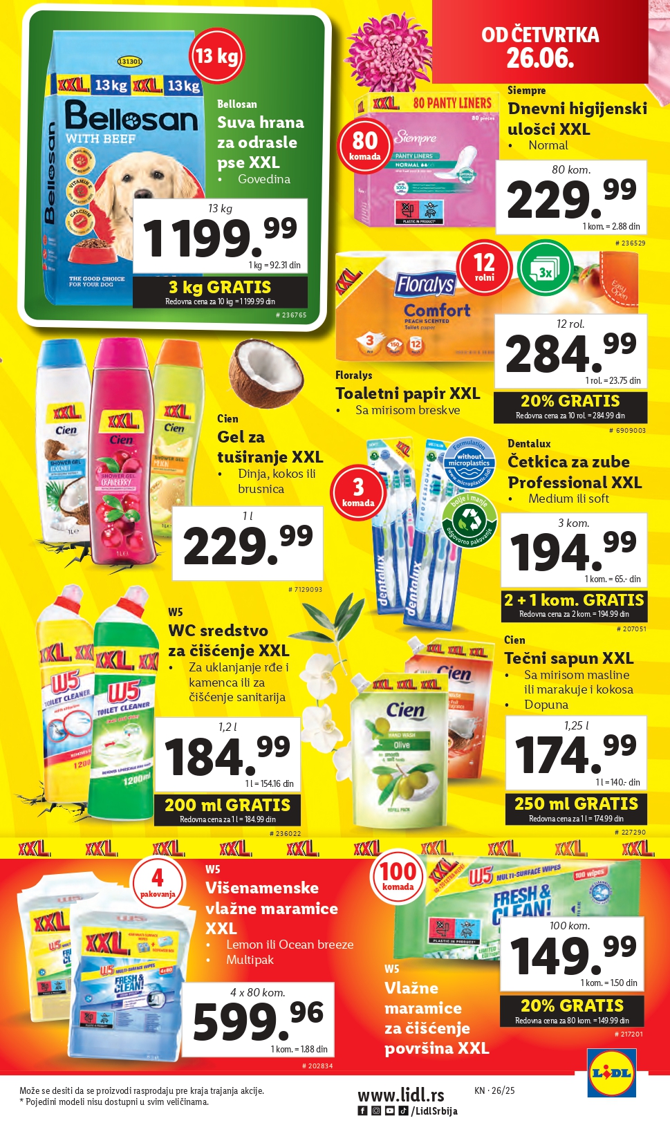 Lidl katalog PREHRANA 26.6-2.7.2025.