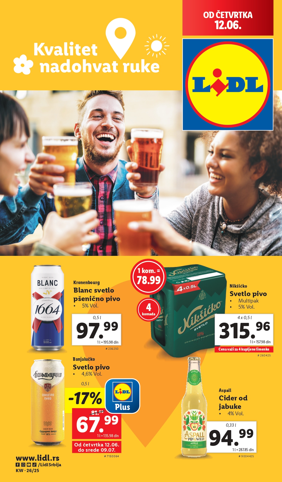Lidl katalog PREHRANA 26.6-2.7.2025.