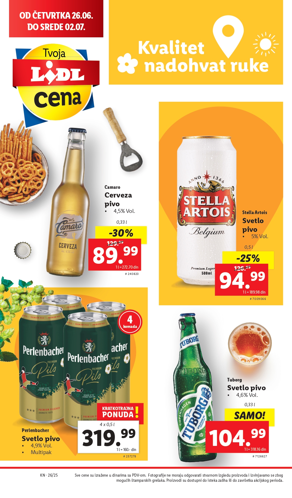 Lidl katalog PREHRANA 26.6-2.7.2025.