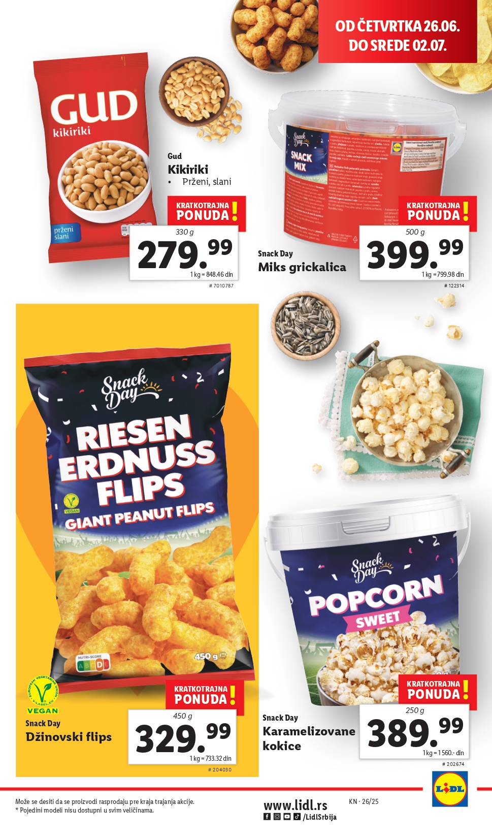 Lidl katalog PREHRANA 26.6-2.7.2025.