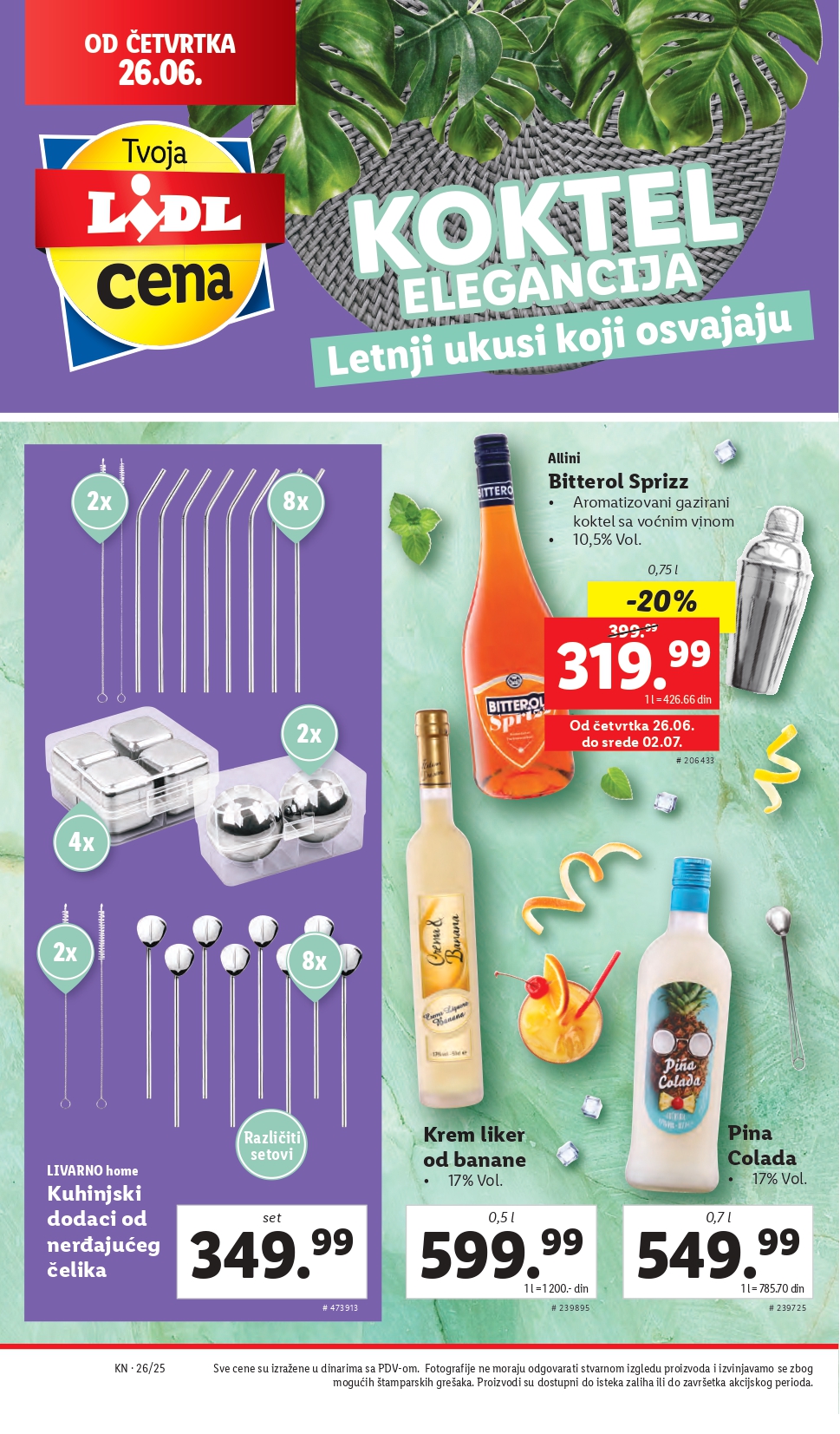 Lidl katalog PREHRANA 26.6-2.7.2025.