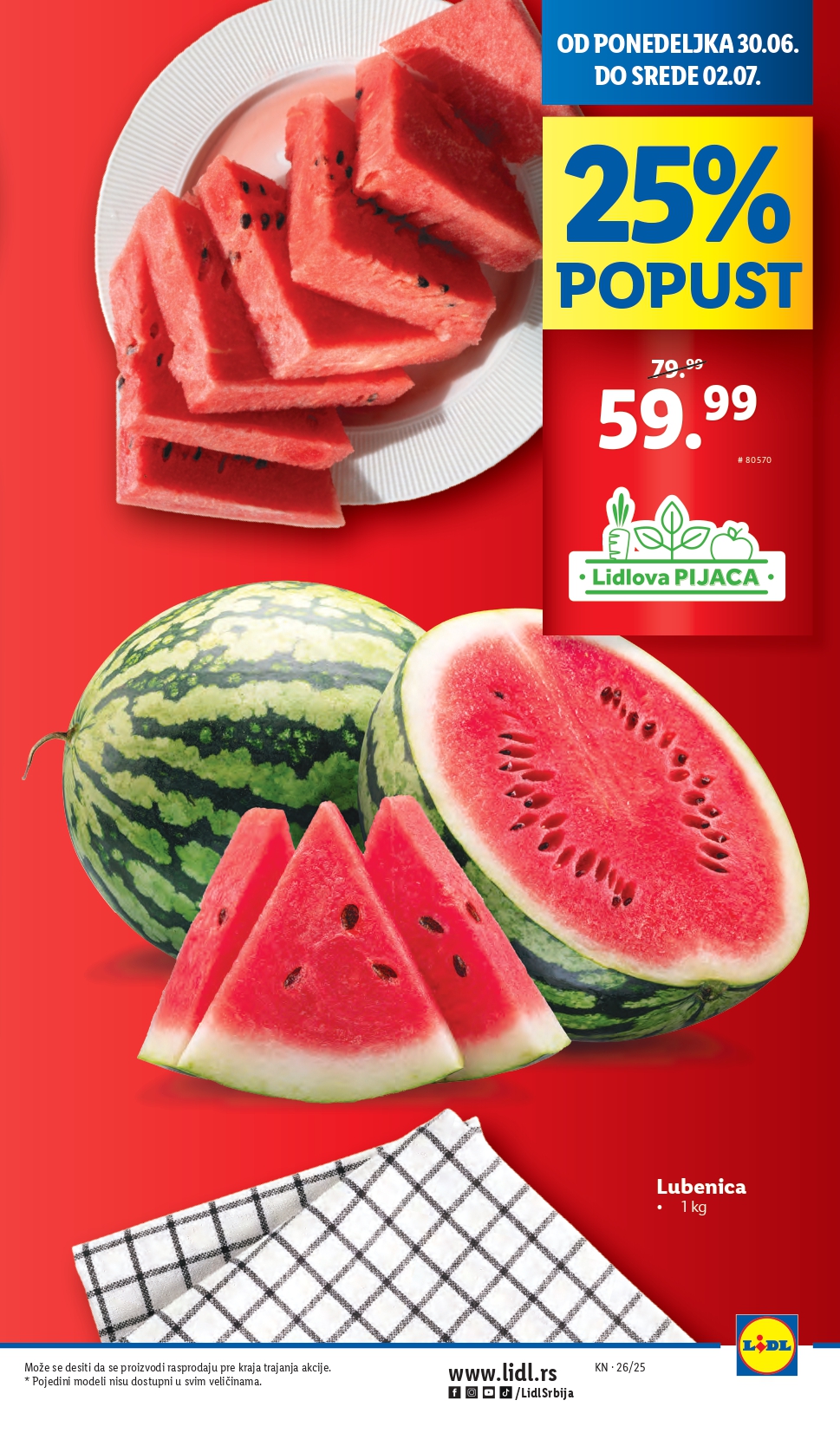 Lidl katalog PREHRANA 26.6-2.7.2025.