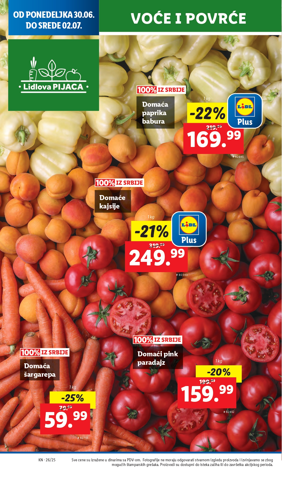 Lidl katalog PREHRANA 26.6-2.7.2025.