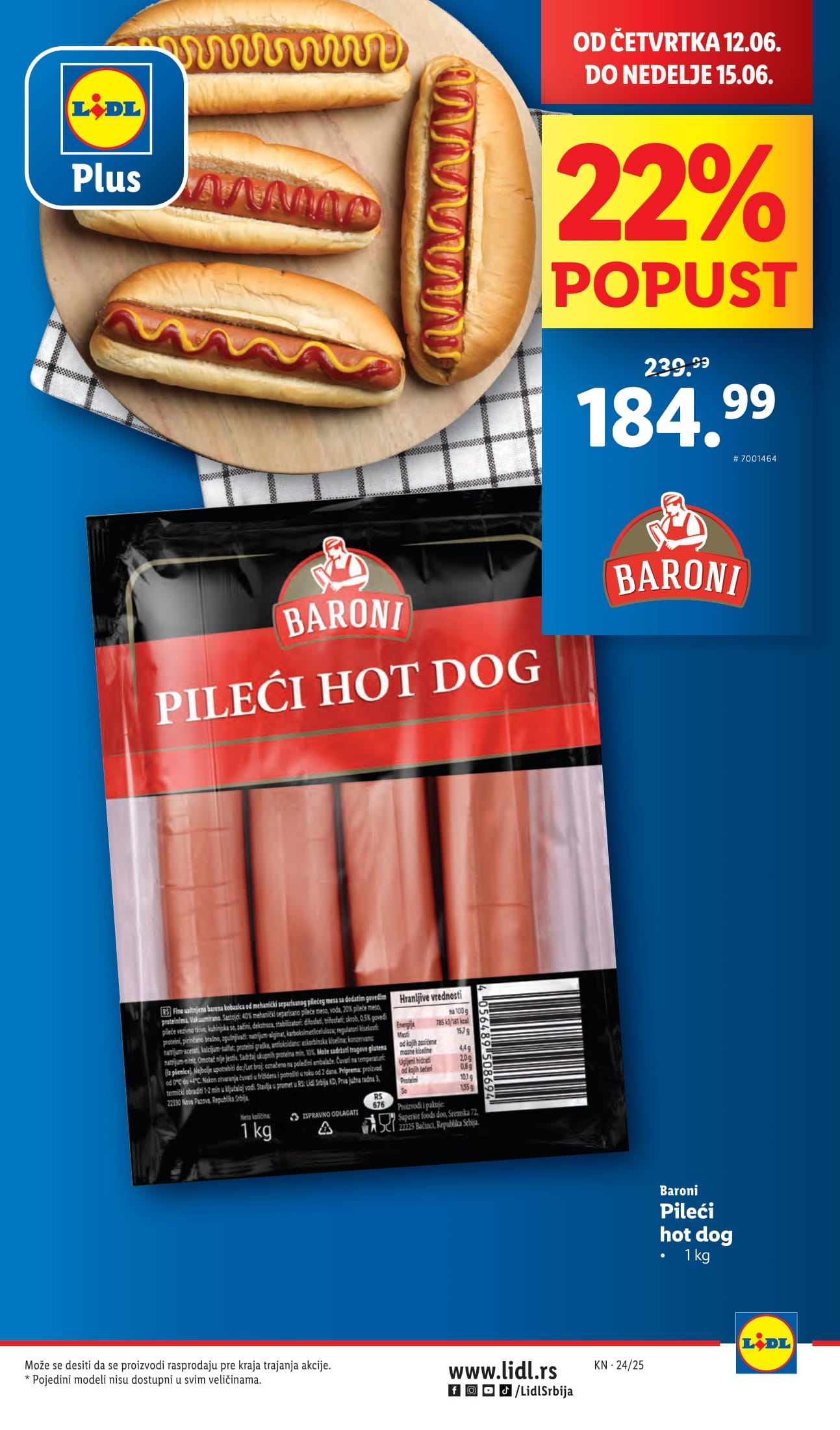 Lidl katalog PREHRANA 12-18.6.2025.
