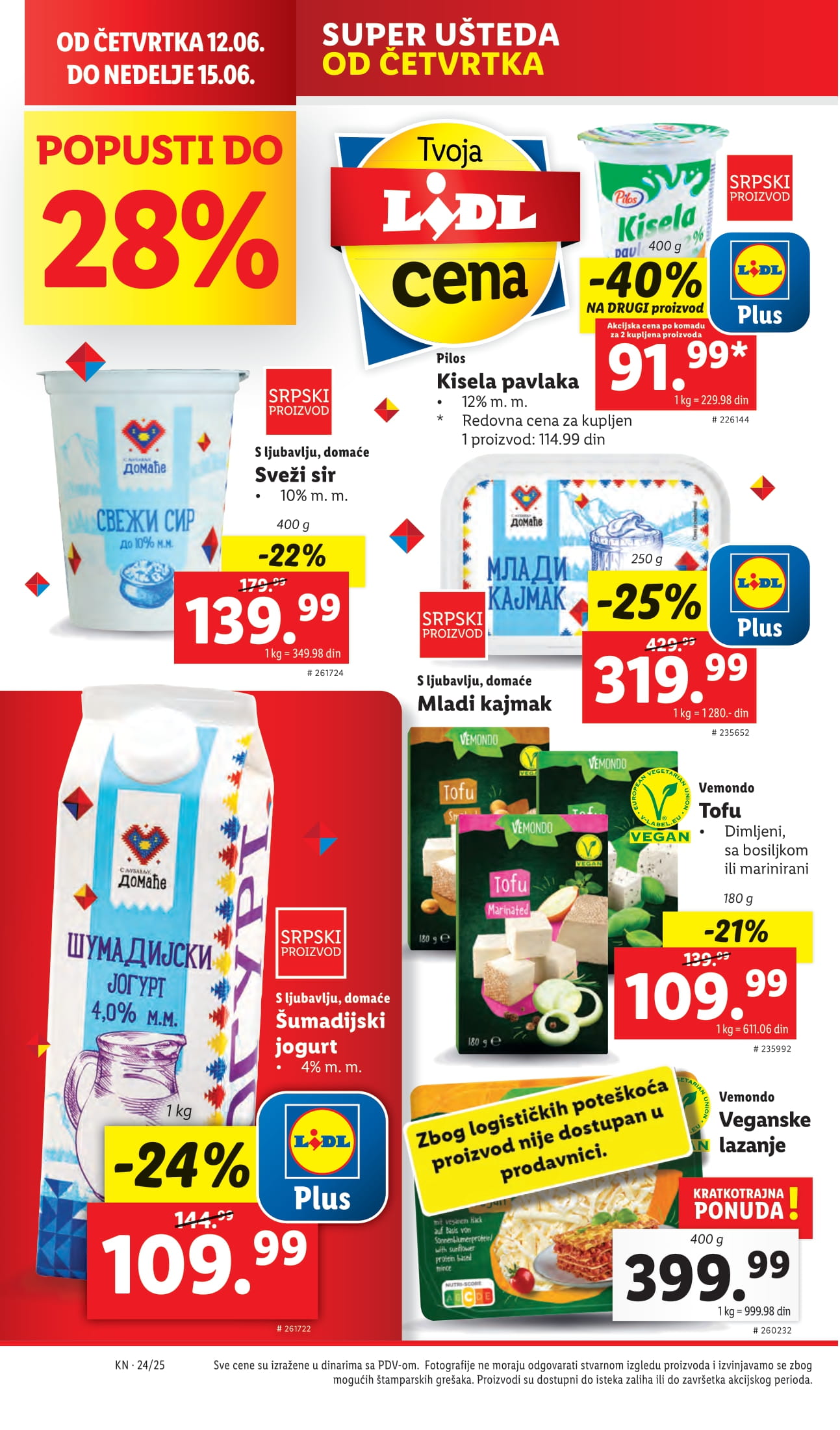 Lidl katalog PREHRANA 12-18.6.2025.