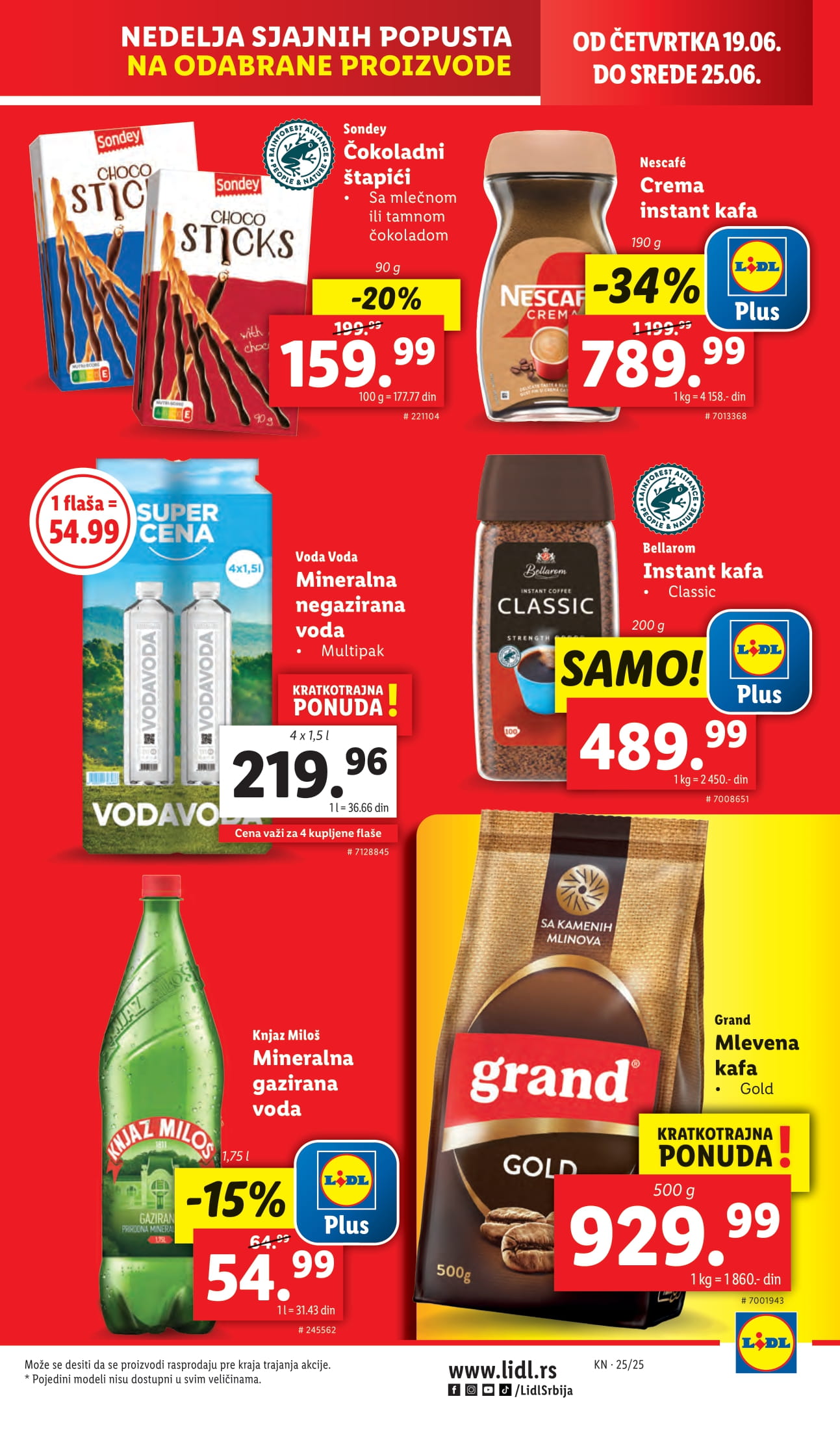 Lidl katalog PREHRANA 19-25.6.2025.