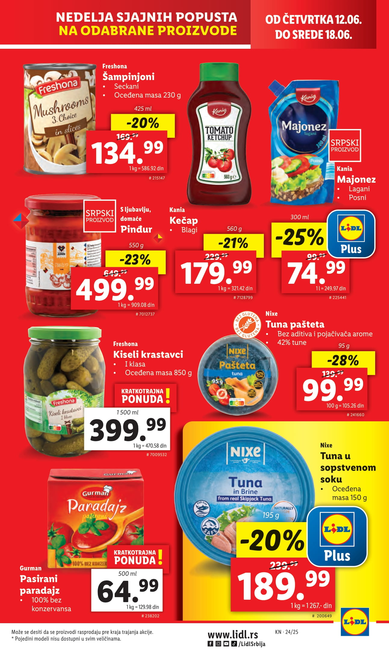 Lidl katalog PREHRANA 12-18.6.2025.