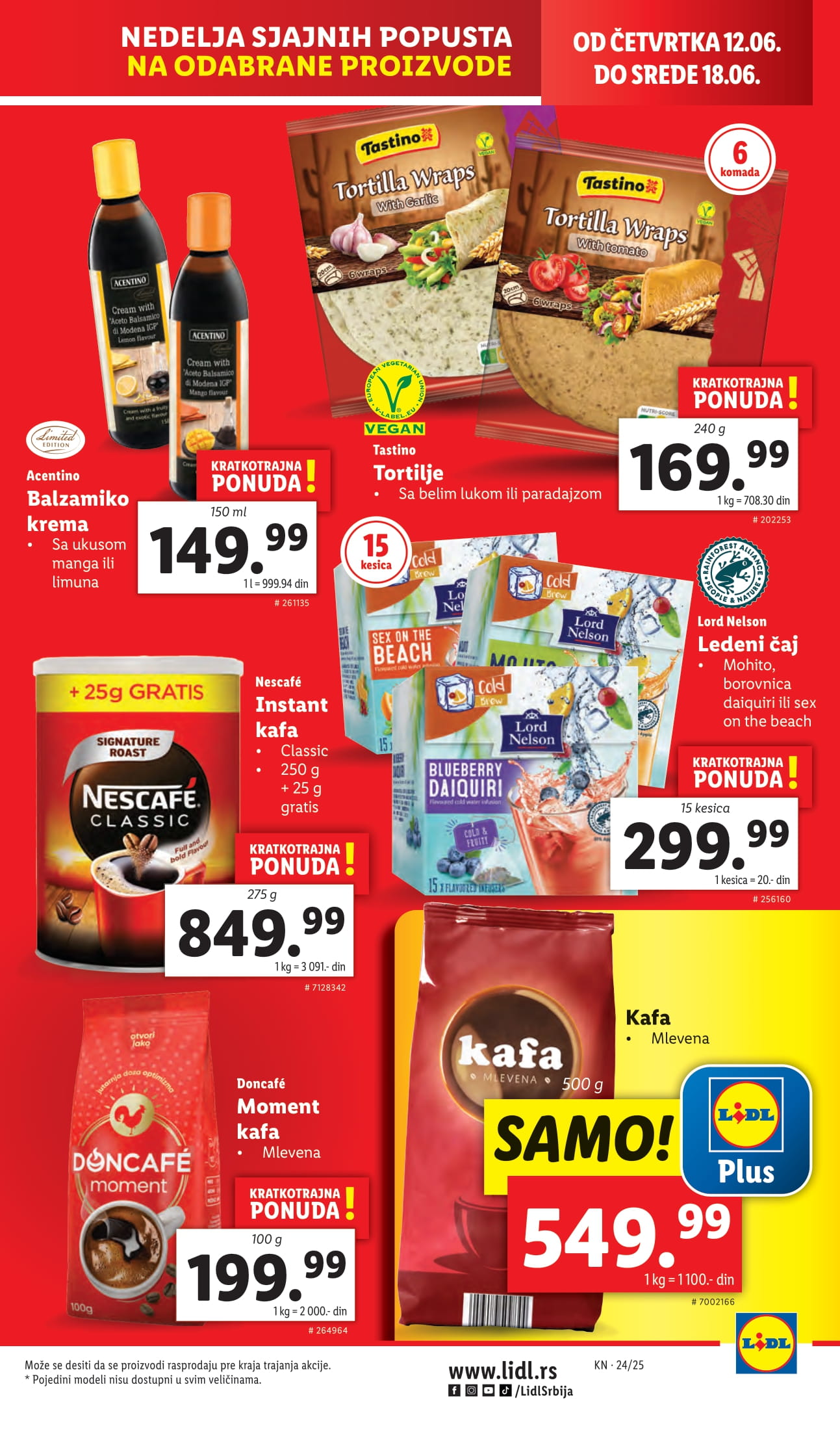 Lidl katalog PREHRANA 12-18.6.2025.