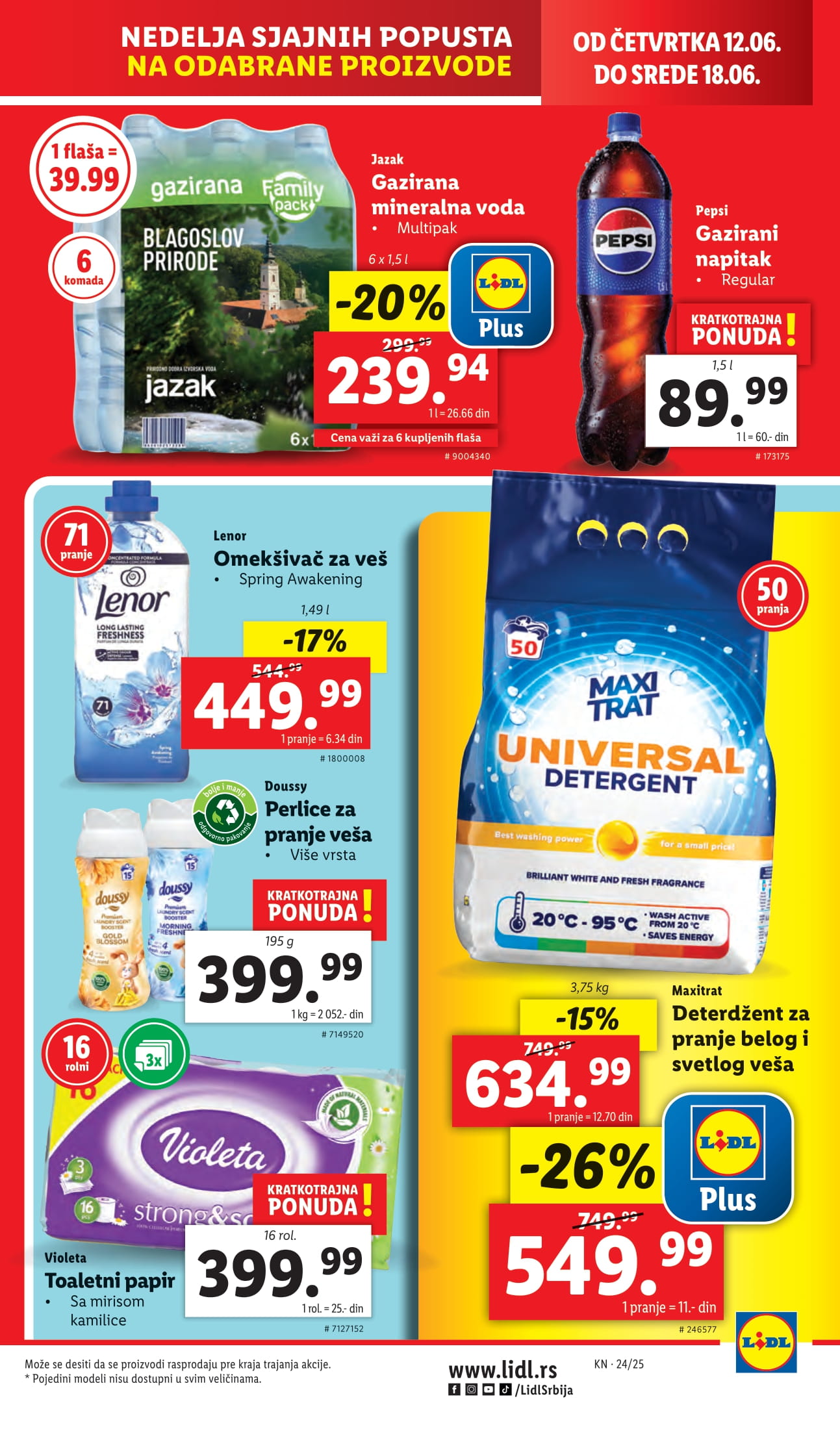Lidl katalog PREHRANA 12-18.6.2025.