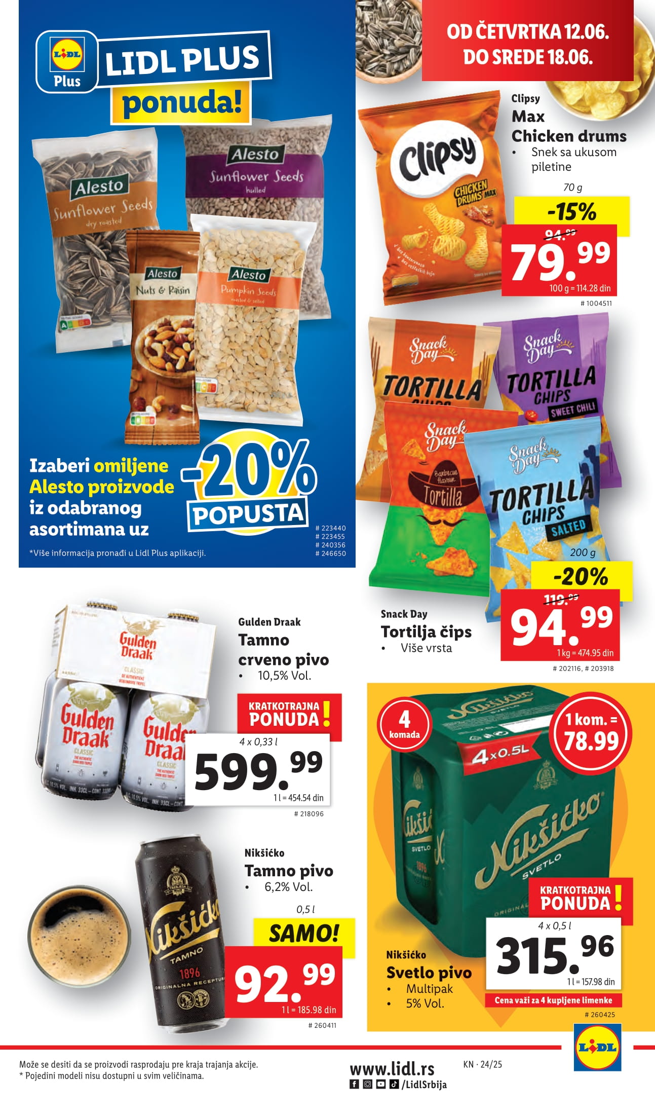 Lidl katalog PREHRANA 12-18.6.2025.