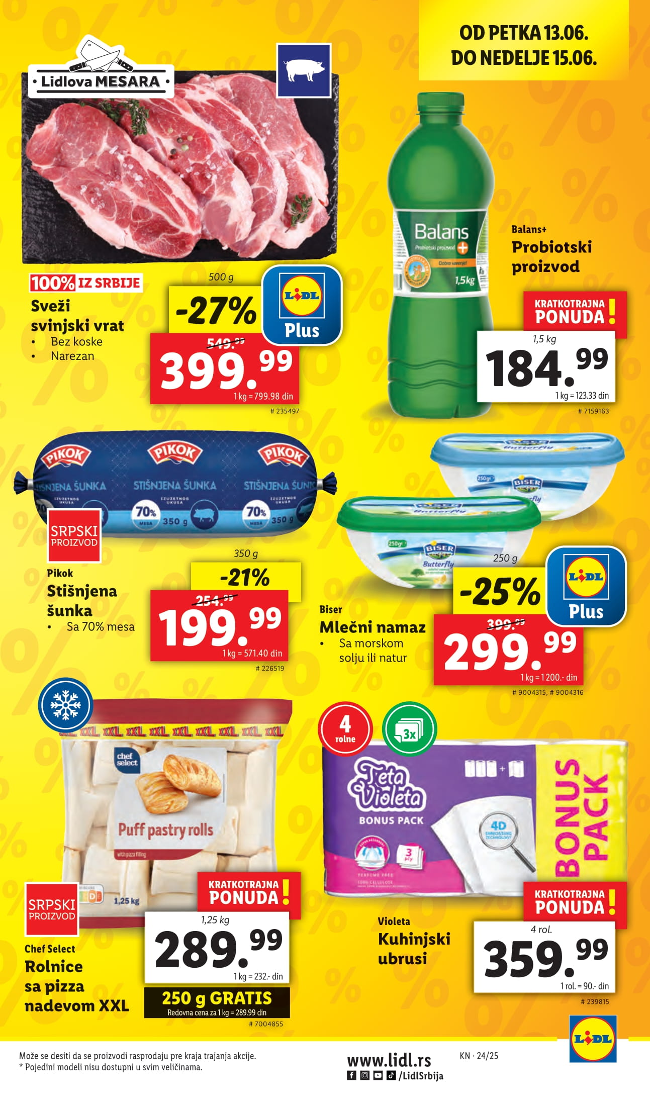 Lidl katalog PREHRANA 12-18.6.2025.
