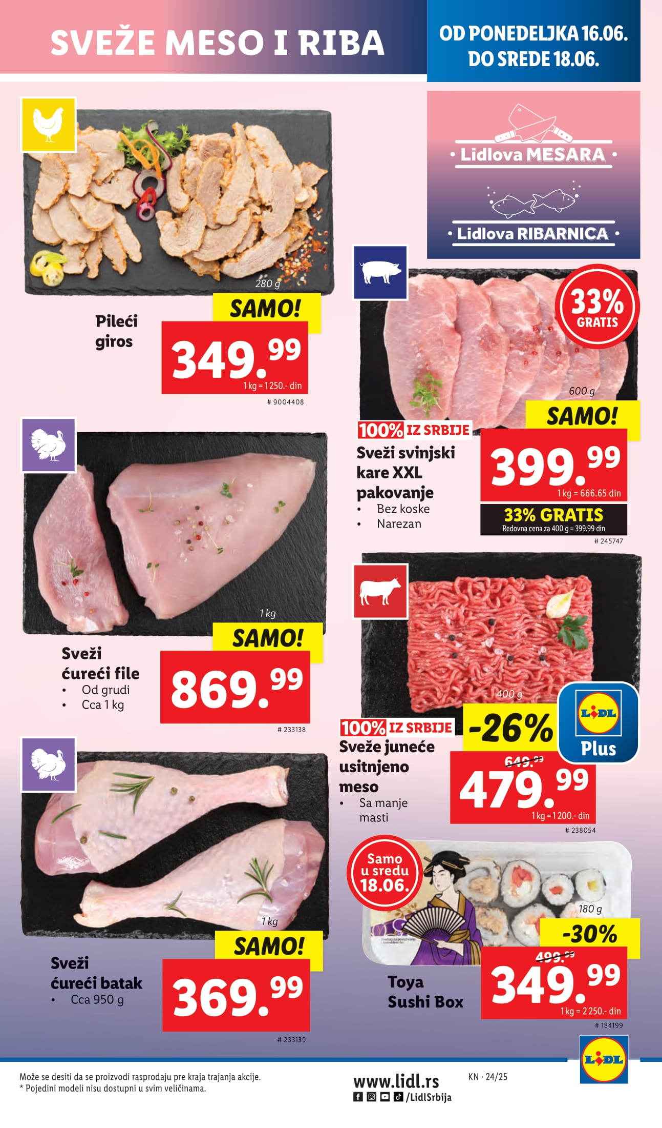Lidl katalog PREHRANA 12-18.6.2025.