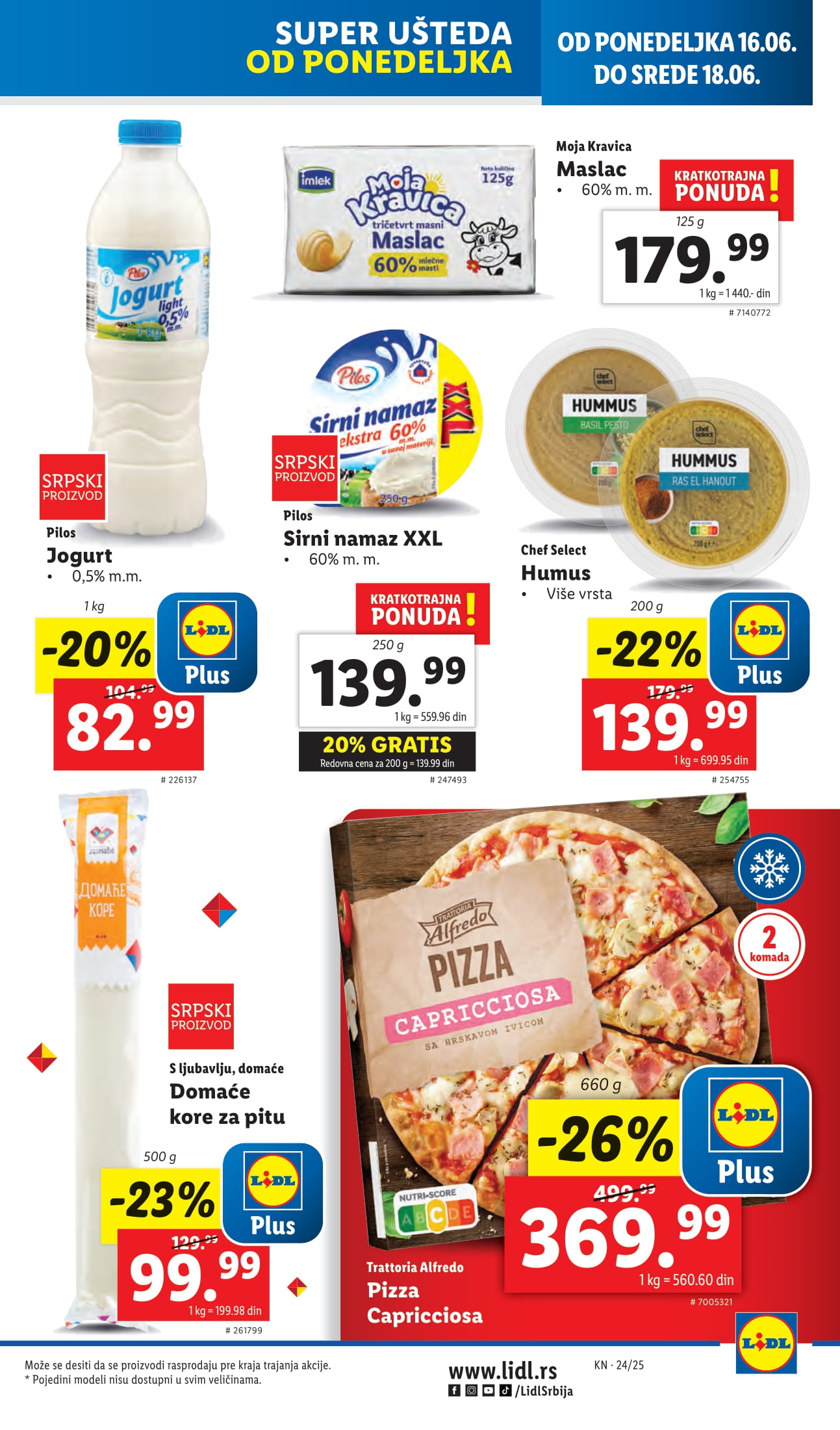 Lidl katalog PREHRANA 12-18.6.2025.