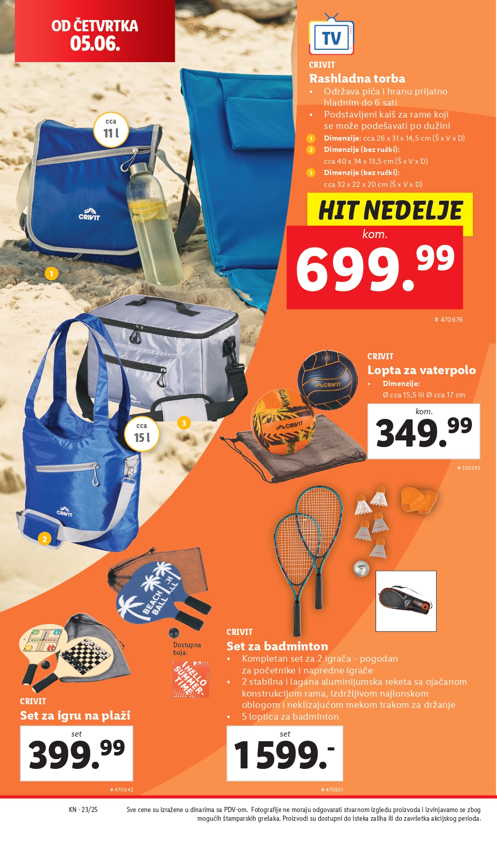 Lidl katalog NEPREHRANA 5-11.6.2025.