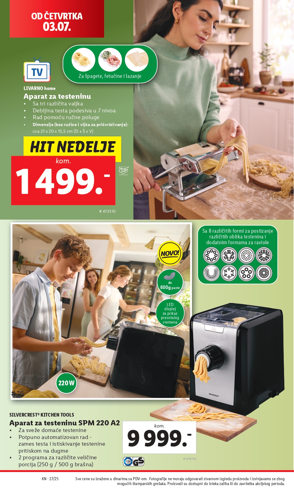 Lidl katalog NEPREHRANA 3-9.7.2025.