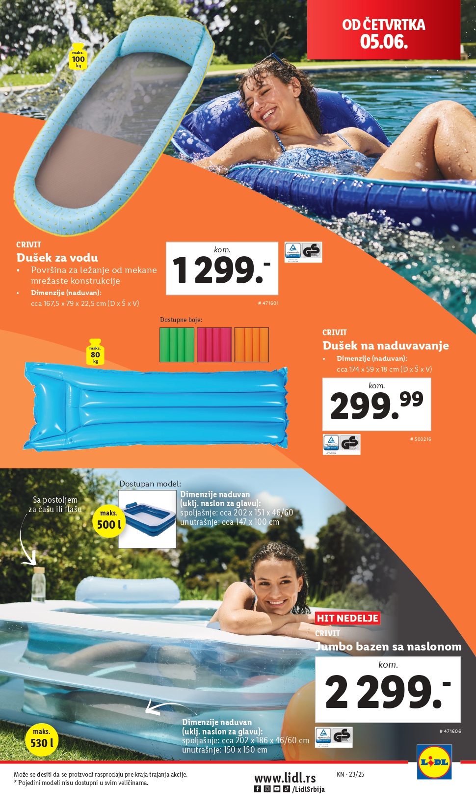 Lidl katalog NEPREHRANA 5-11.6.2025.