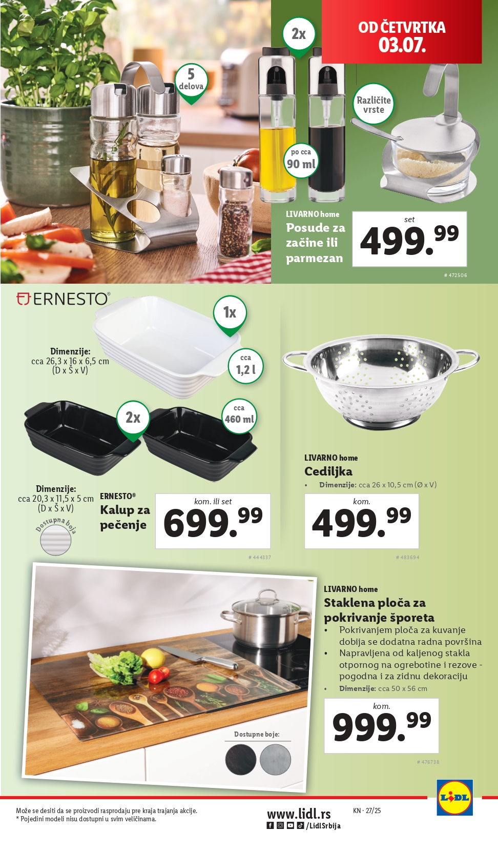 Lidl katalog NEPREHRANA 3-9.7.2025.
