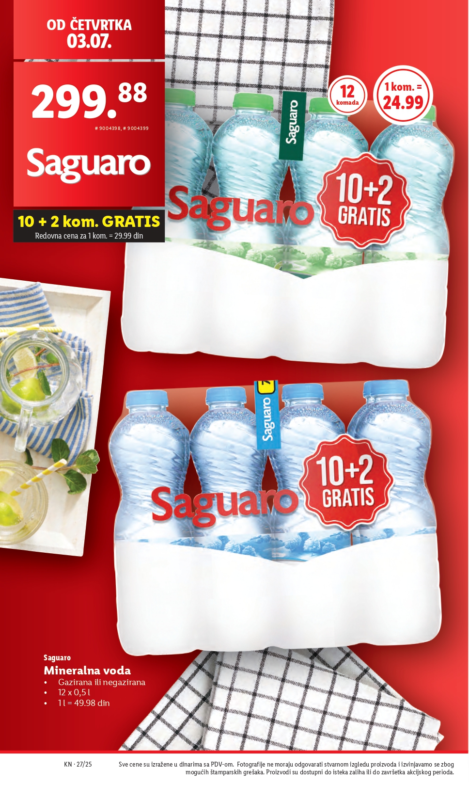Lidl katalog PREHRANA 3-9.7.2025.
