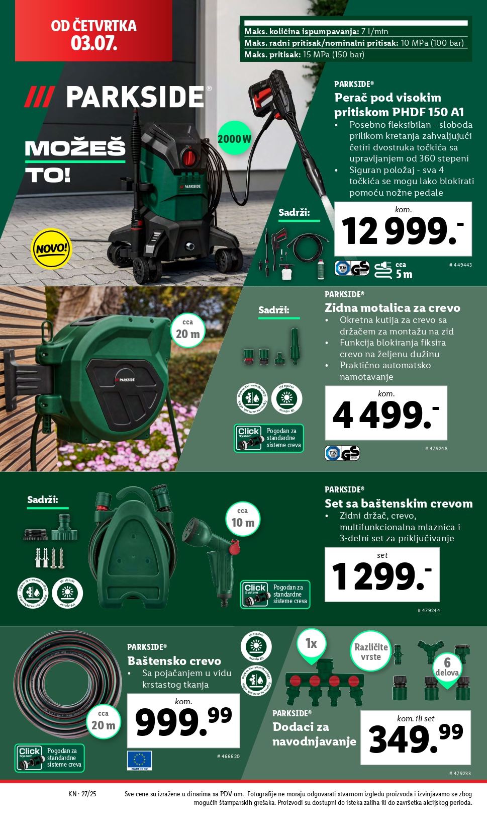 Lidl katalog NEPREHRANA 3-9.7.2025.