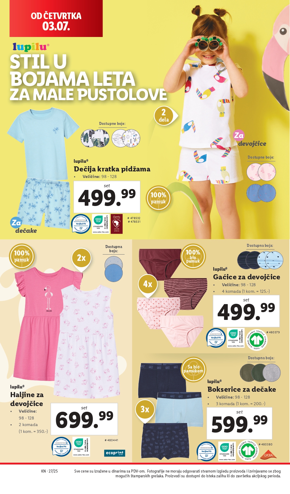 Lidl katalog NEPREHRANA 3-9.7.2025.