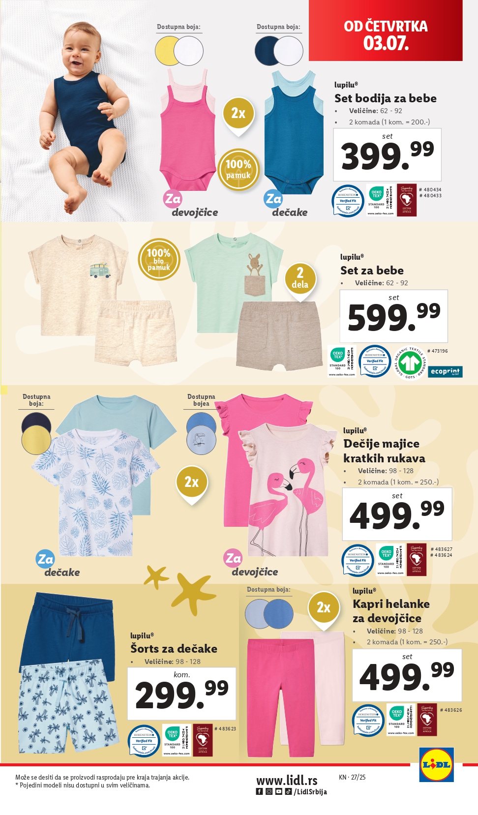 Lidl katalog NEPREHRANA 3-9.7.2025.