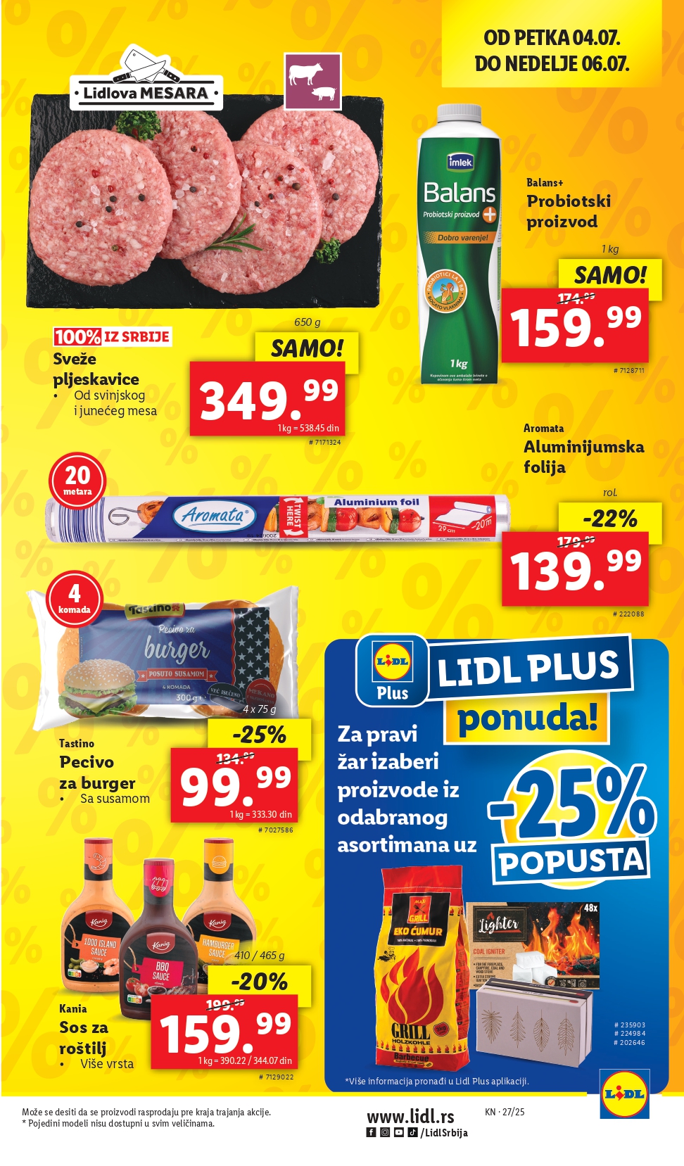 Lidl katalog NEPREHRANA 3-9.7.2025.