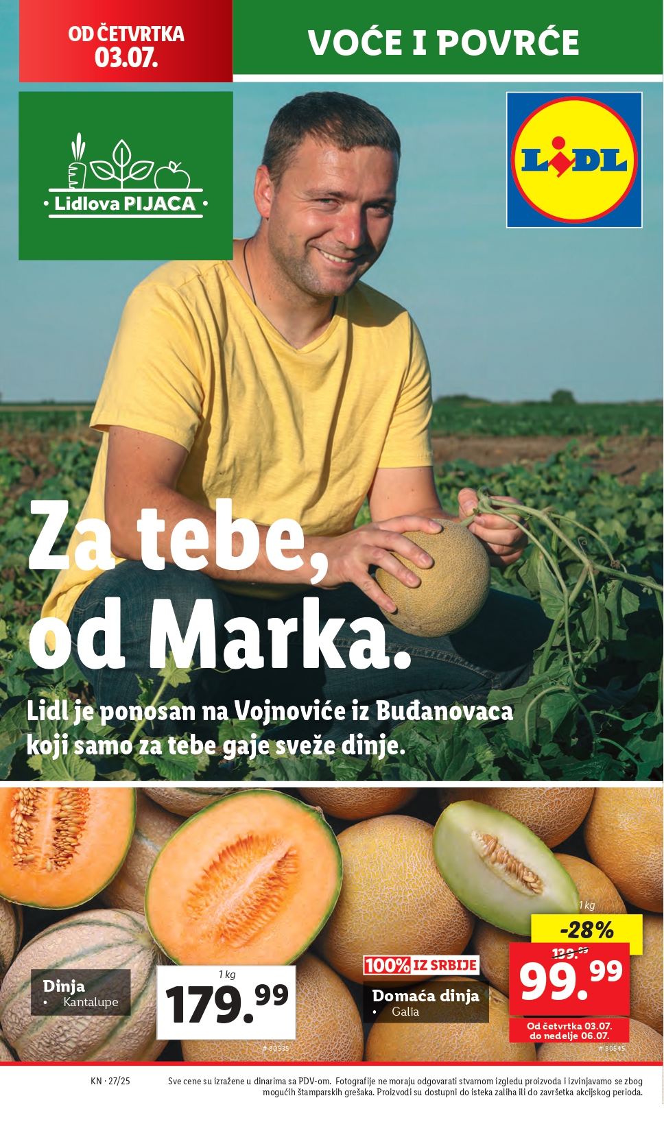 Lidl katalog PREHRANA 3-9.7.2025.