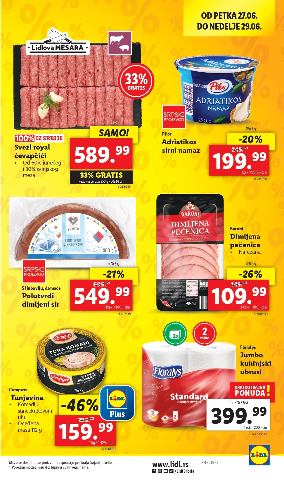 Lidl VIKEND AKCIJA 27-29.6.2025.
