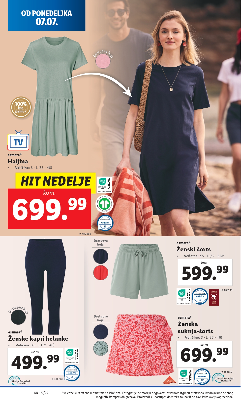 Lidl katalog NEPREHRANA 3-9.7.2025.