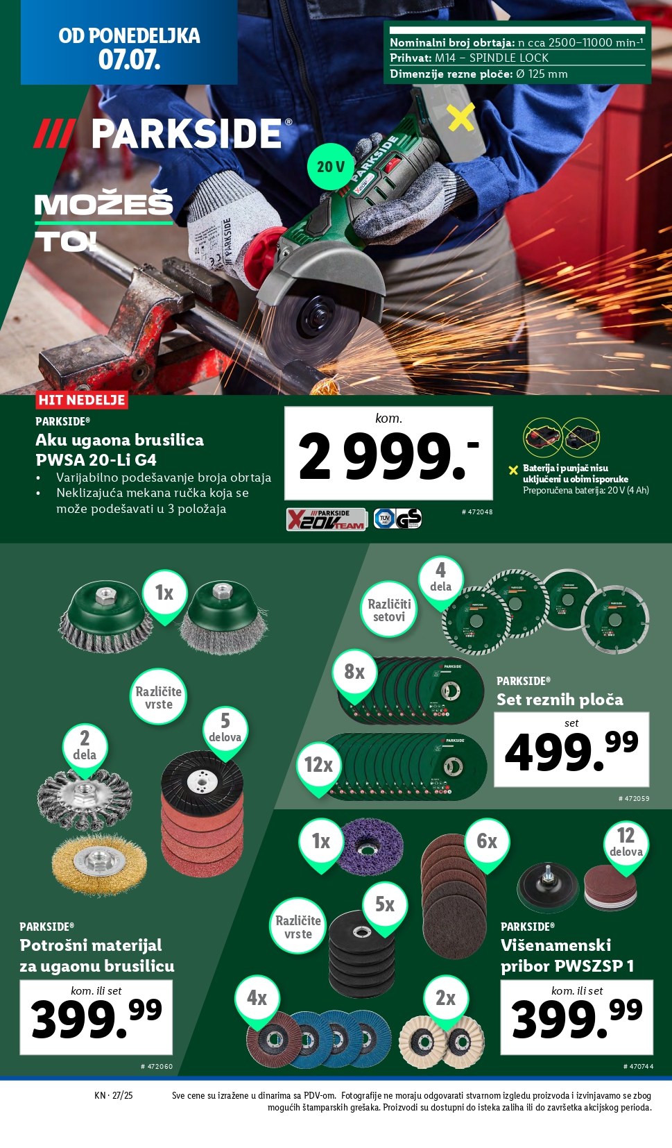 Lidl katalog NEPREHRANA 3-9.7.2025.