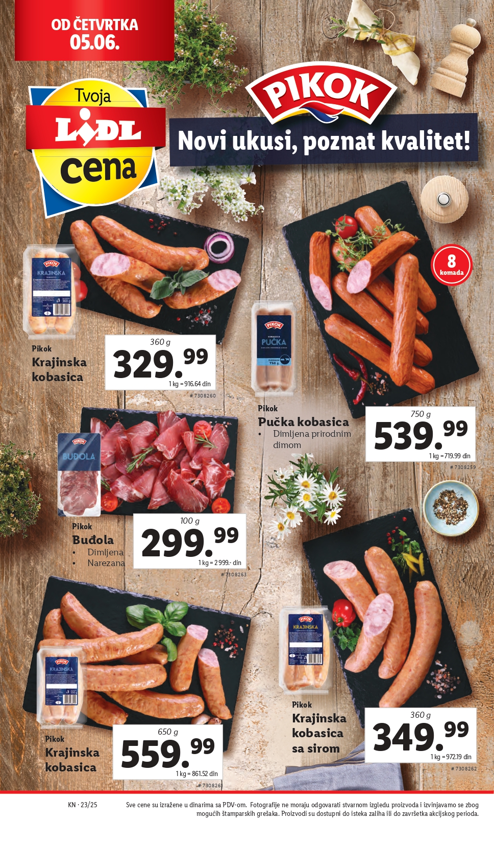 Lidl katalog PREHRANA 5-11.6.2025.