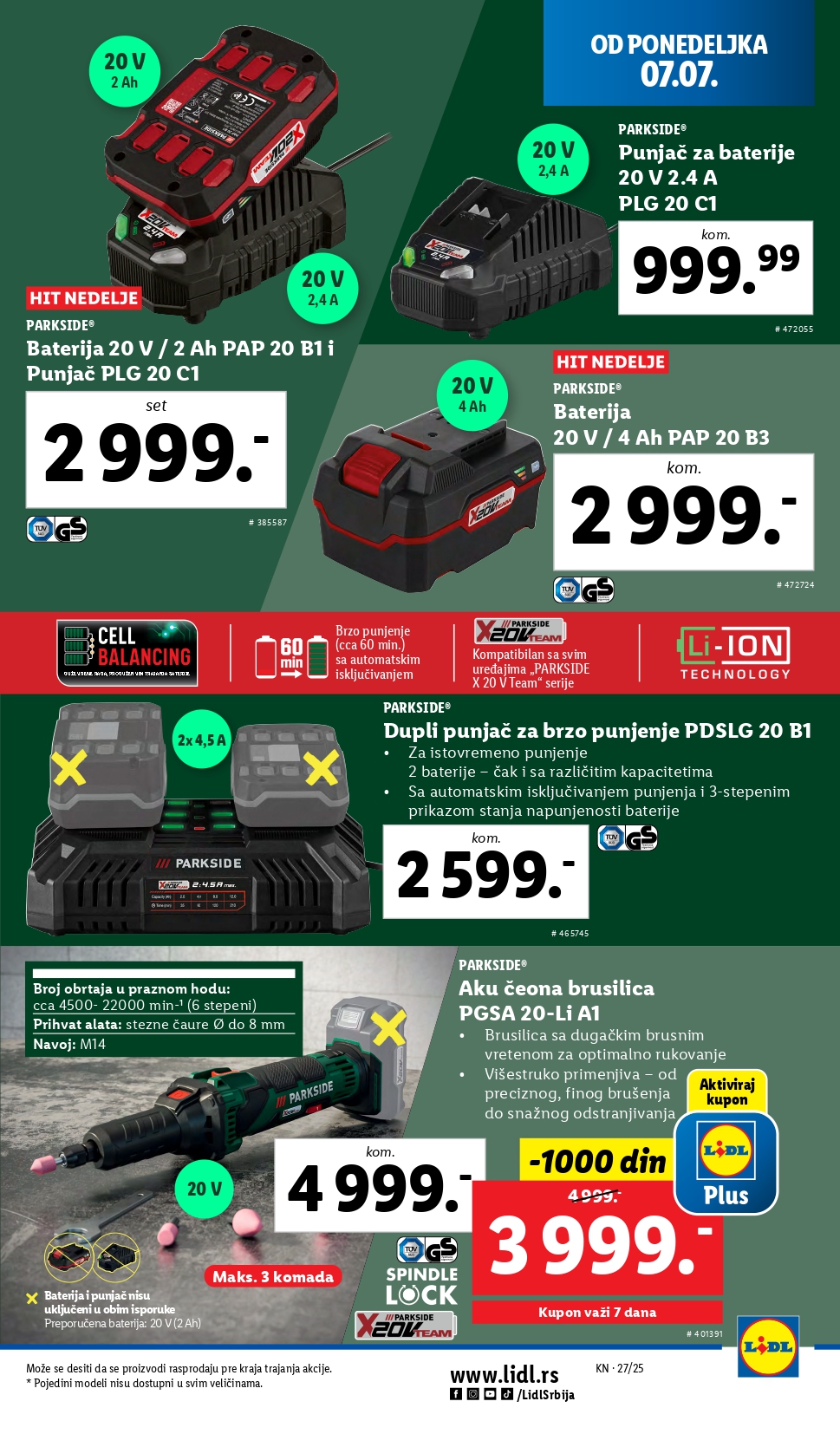 Lidl katalog NEPREHRANA 3-9.7.2025.