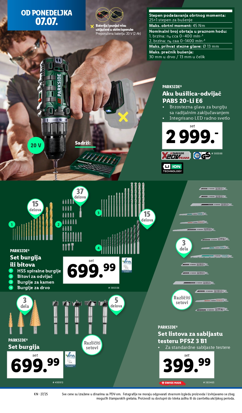 Lidl katalog NEPREHRANA 3-9.7.2025.