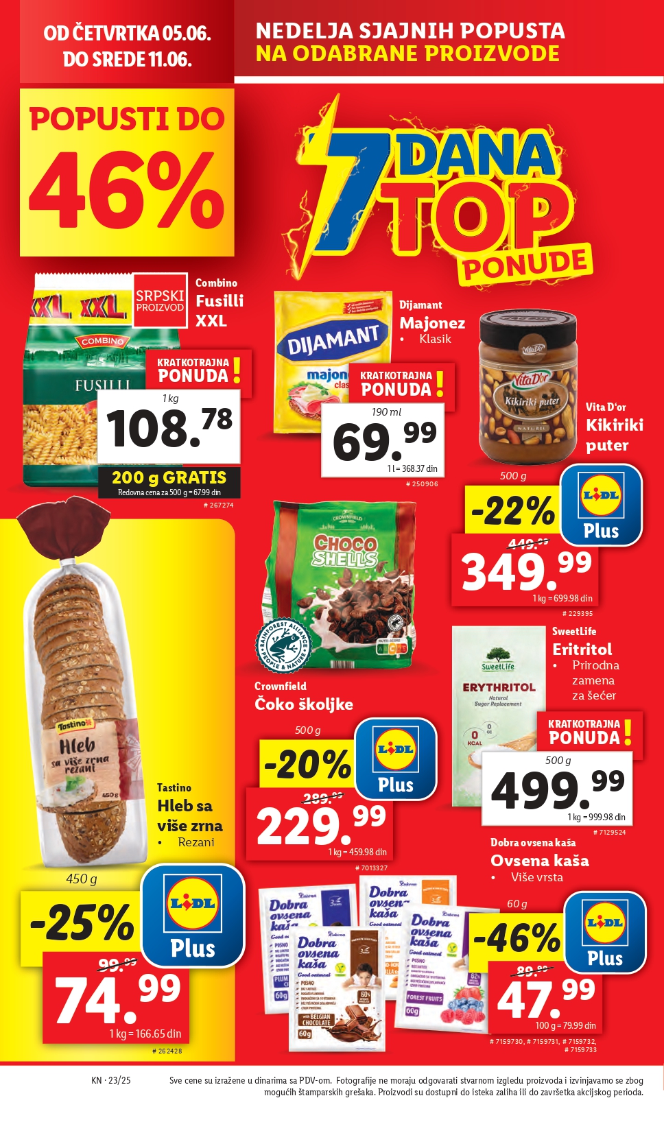 Lidl katalog PREHRANA 5-11.6.2025.