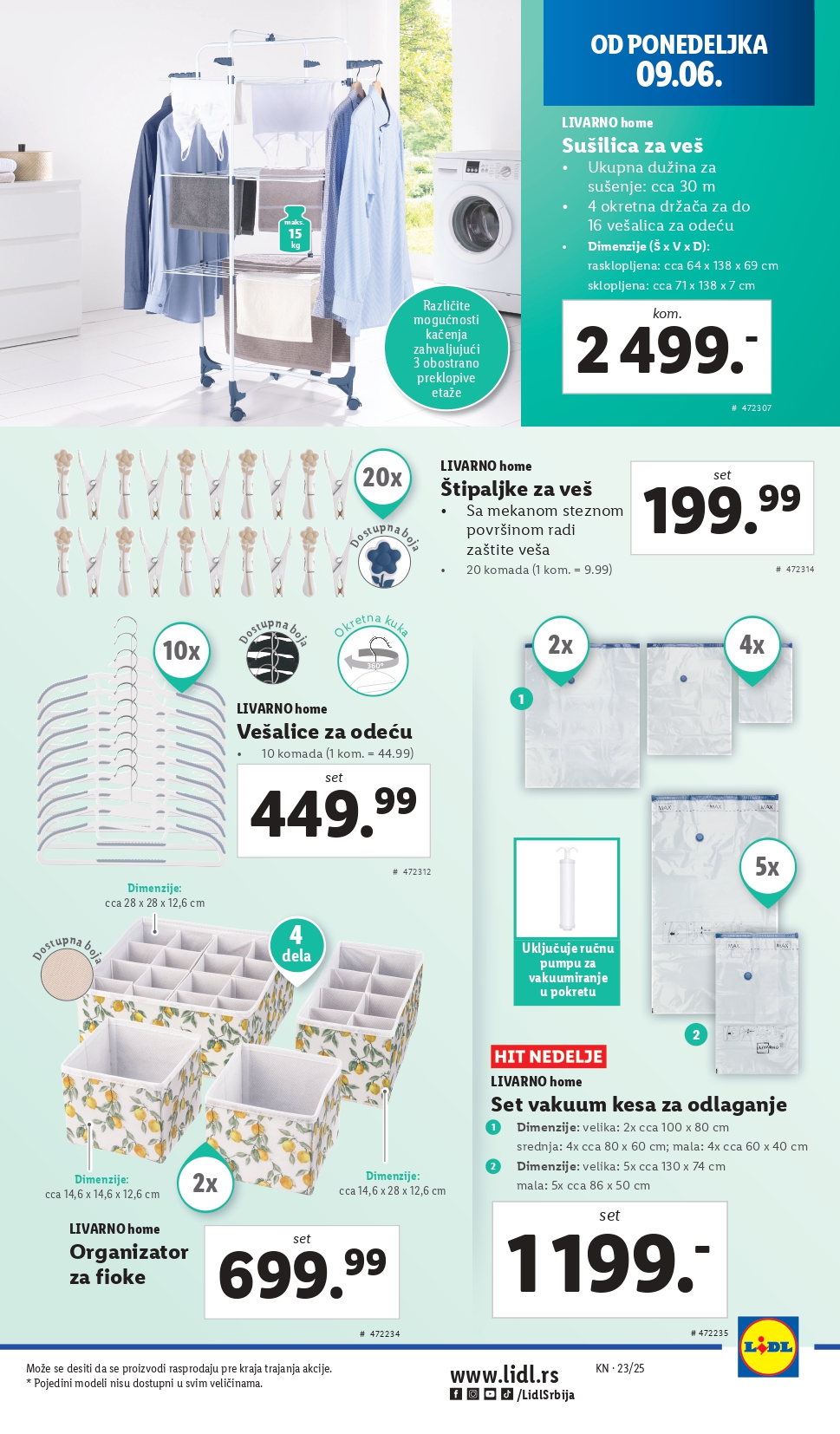 Lidl katalog NEPREHRANA 5-11.6.2025.