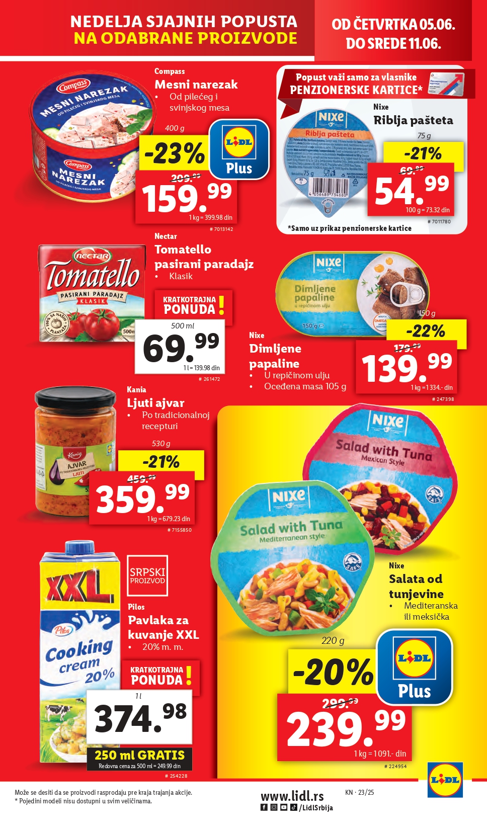 Lidl katalog PREHRANA 5-11.6.2025.