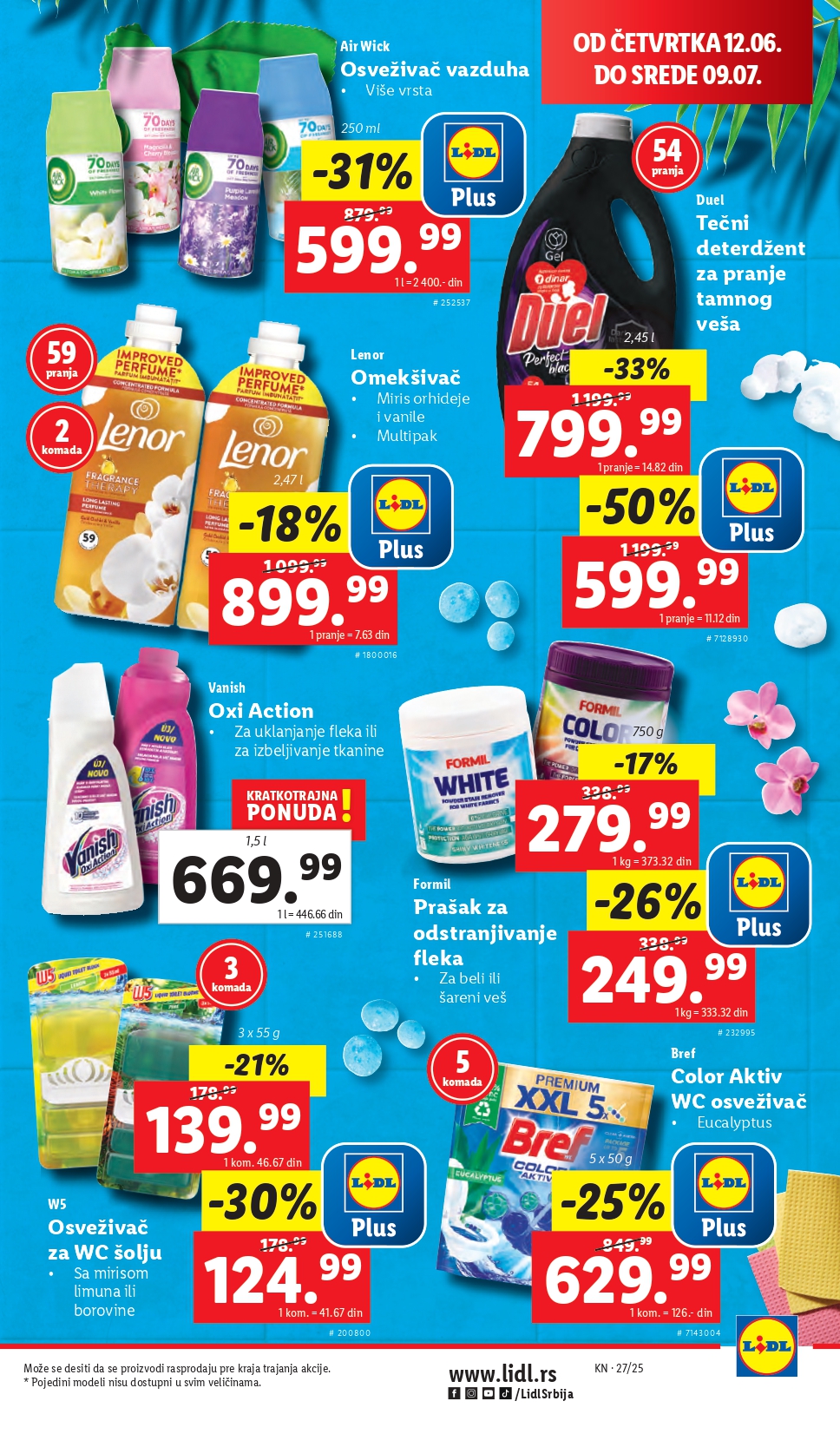 Lidl katalog PREHRANA 3-9.7.2025.